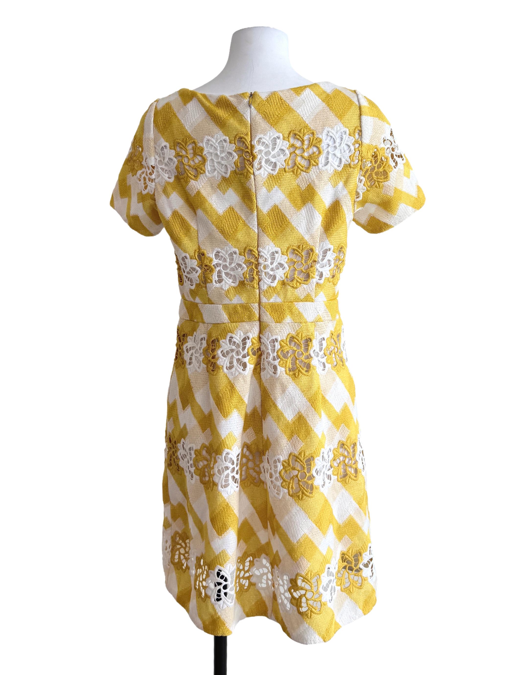 Butter Yellow Lace Shirt Dress