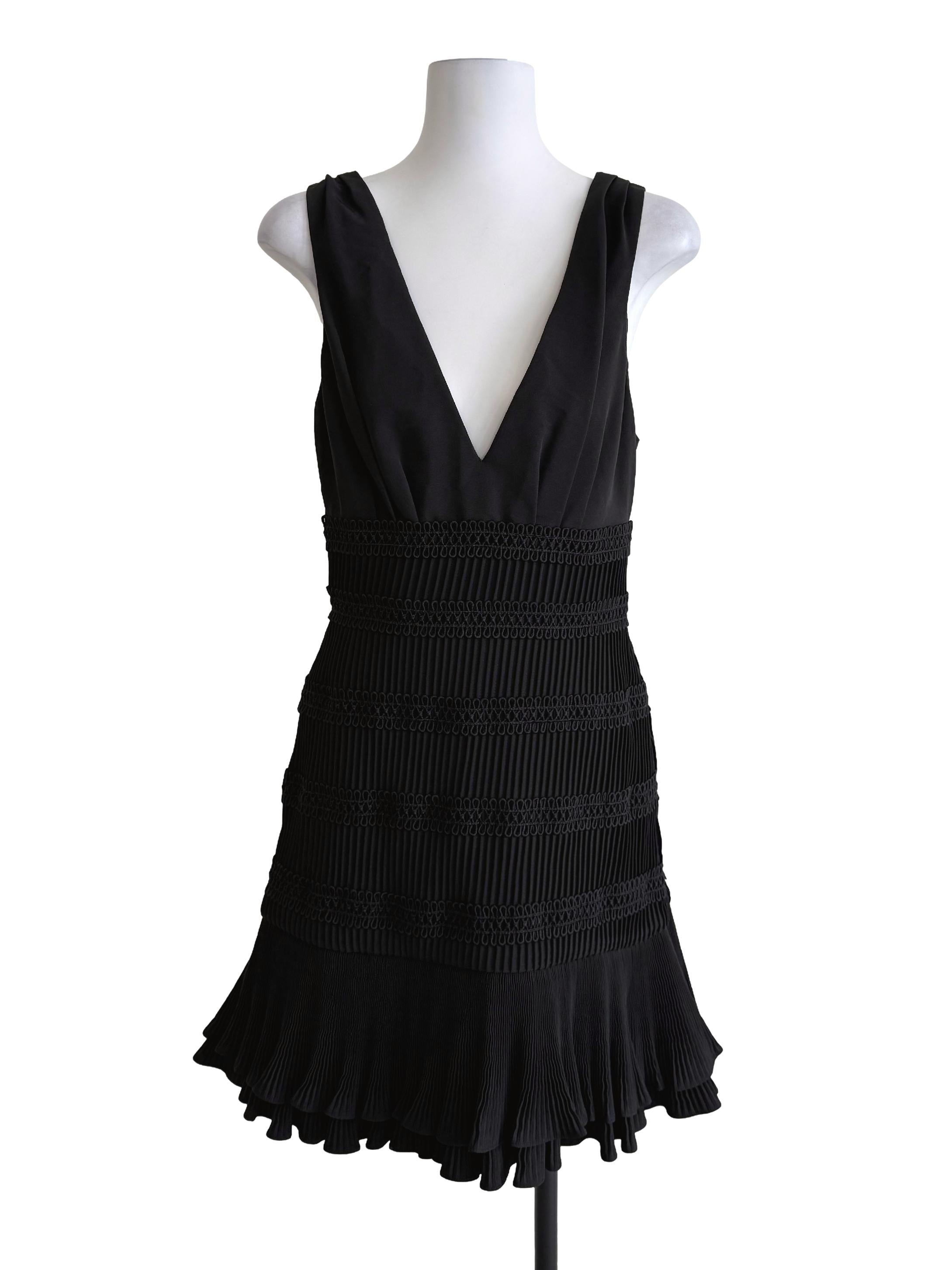 Black Drop Waist Dress