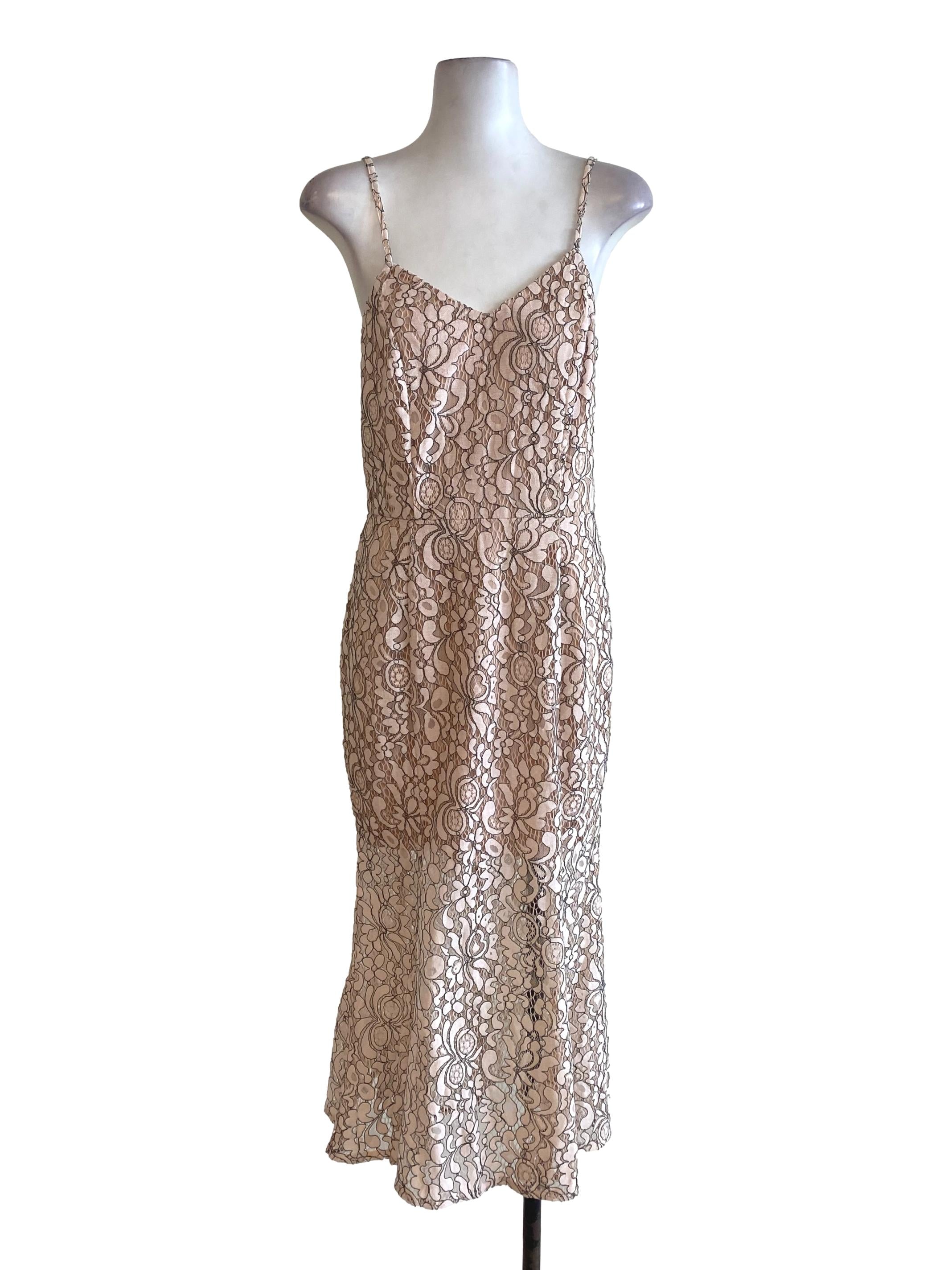 Salmon Lace Professional Dress main image 0