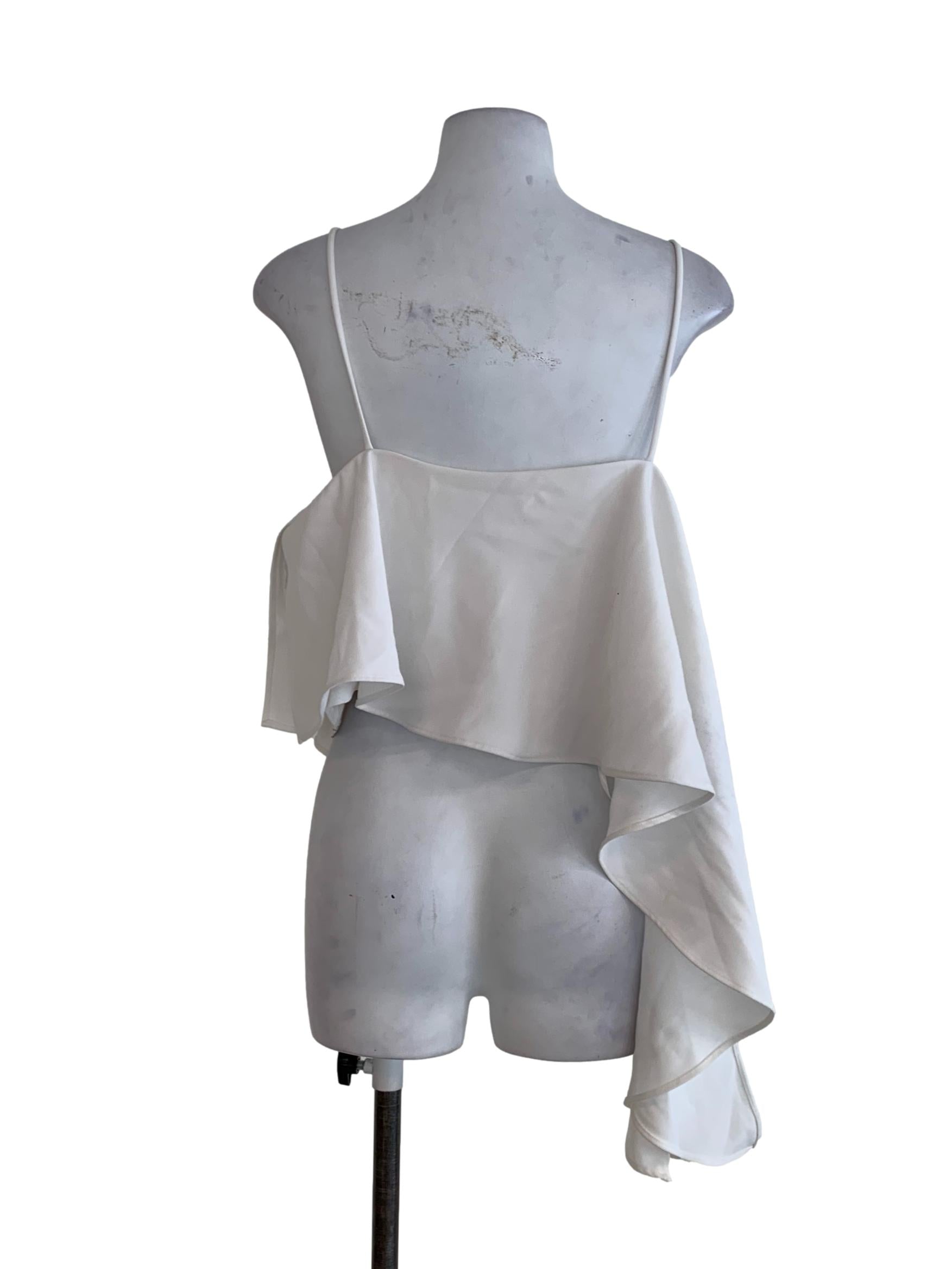 White Plain Sleeveless Top