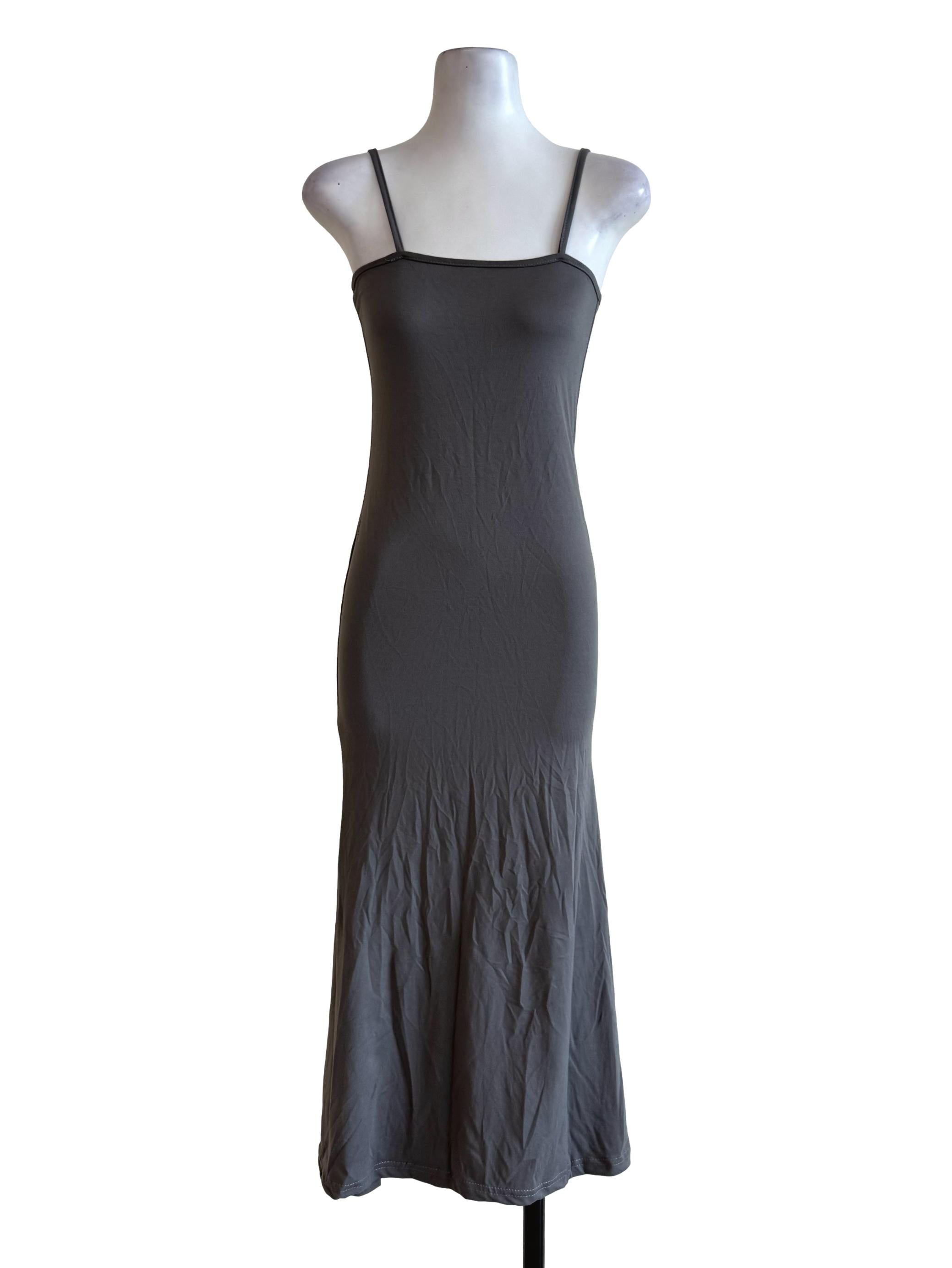 Steel Grey Bodycon Dress