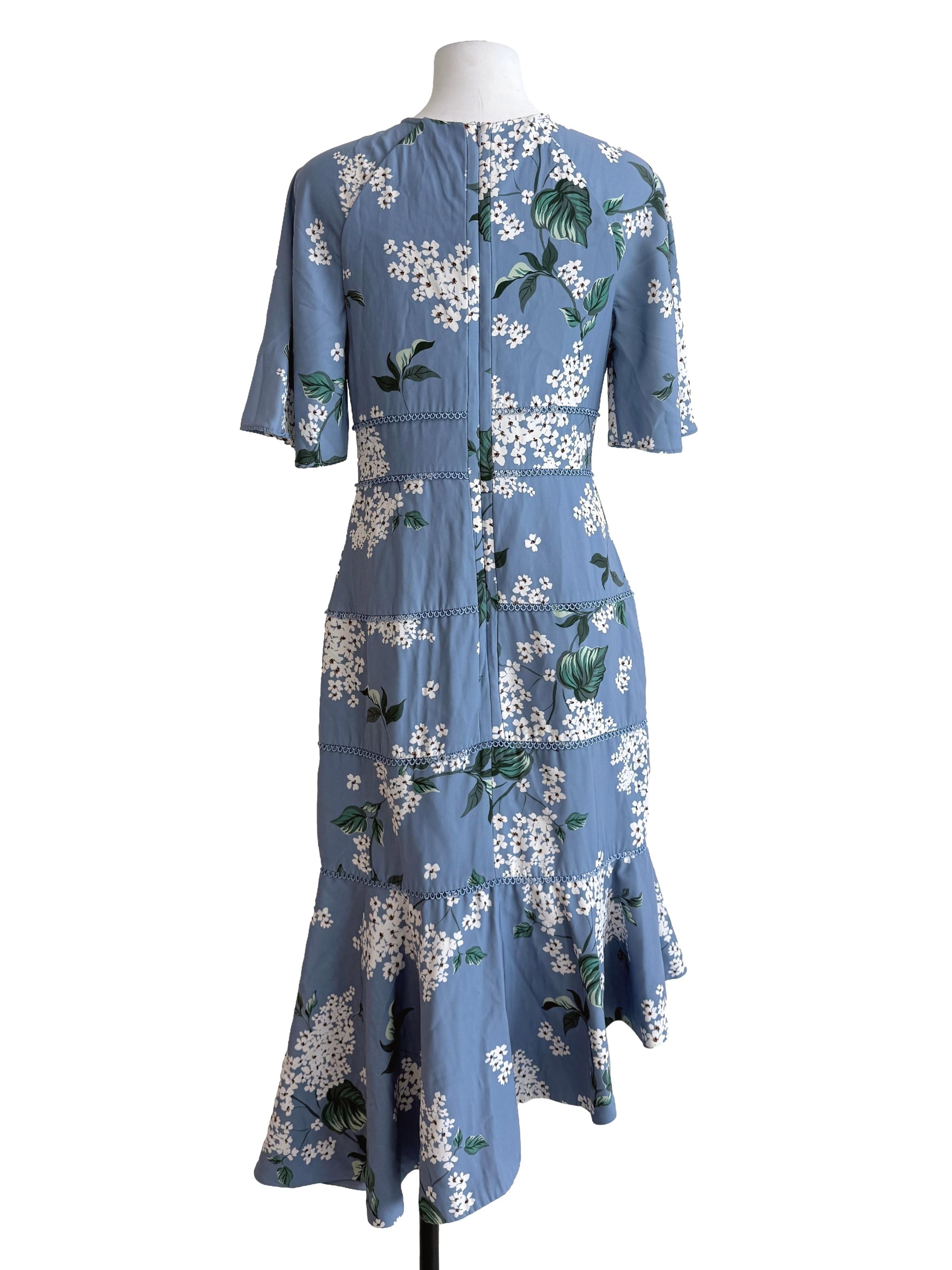 Cerulean Blue Drop Waist Dress