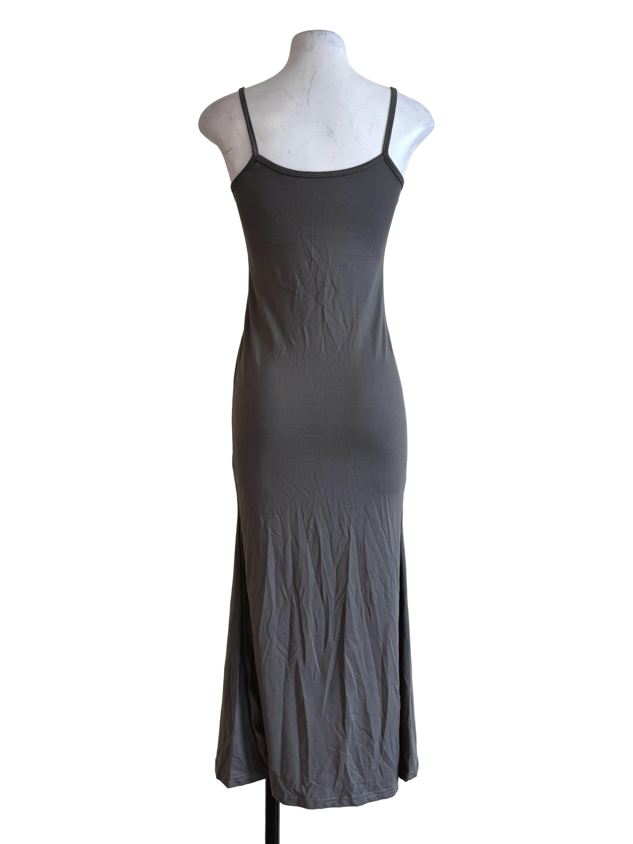 Steel Grey Bodycon Dress
