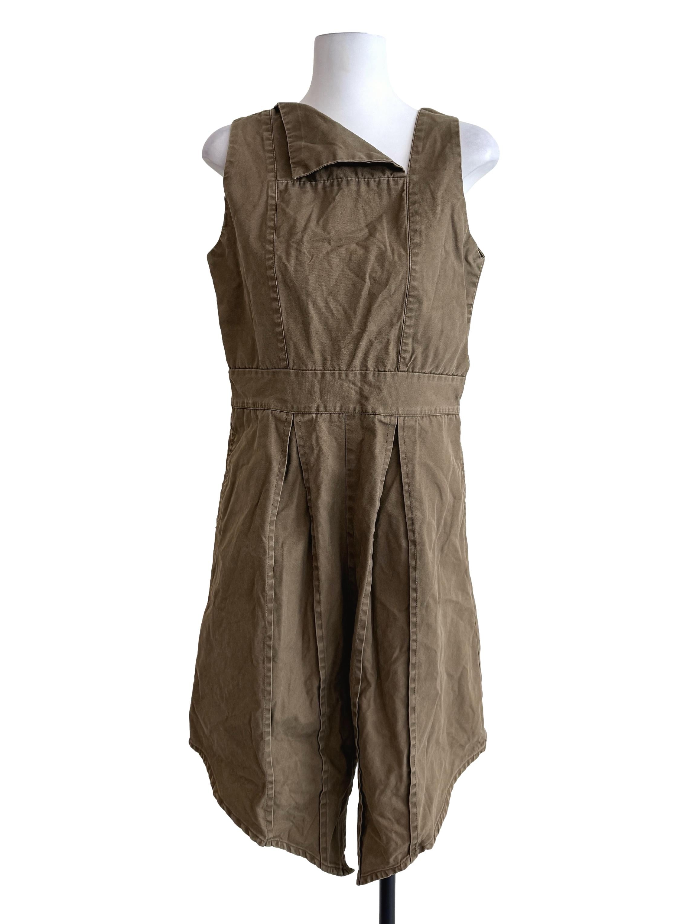 Crocodile Green V-Line Dress