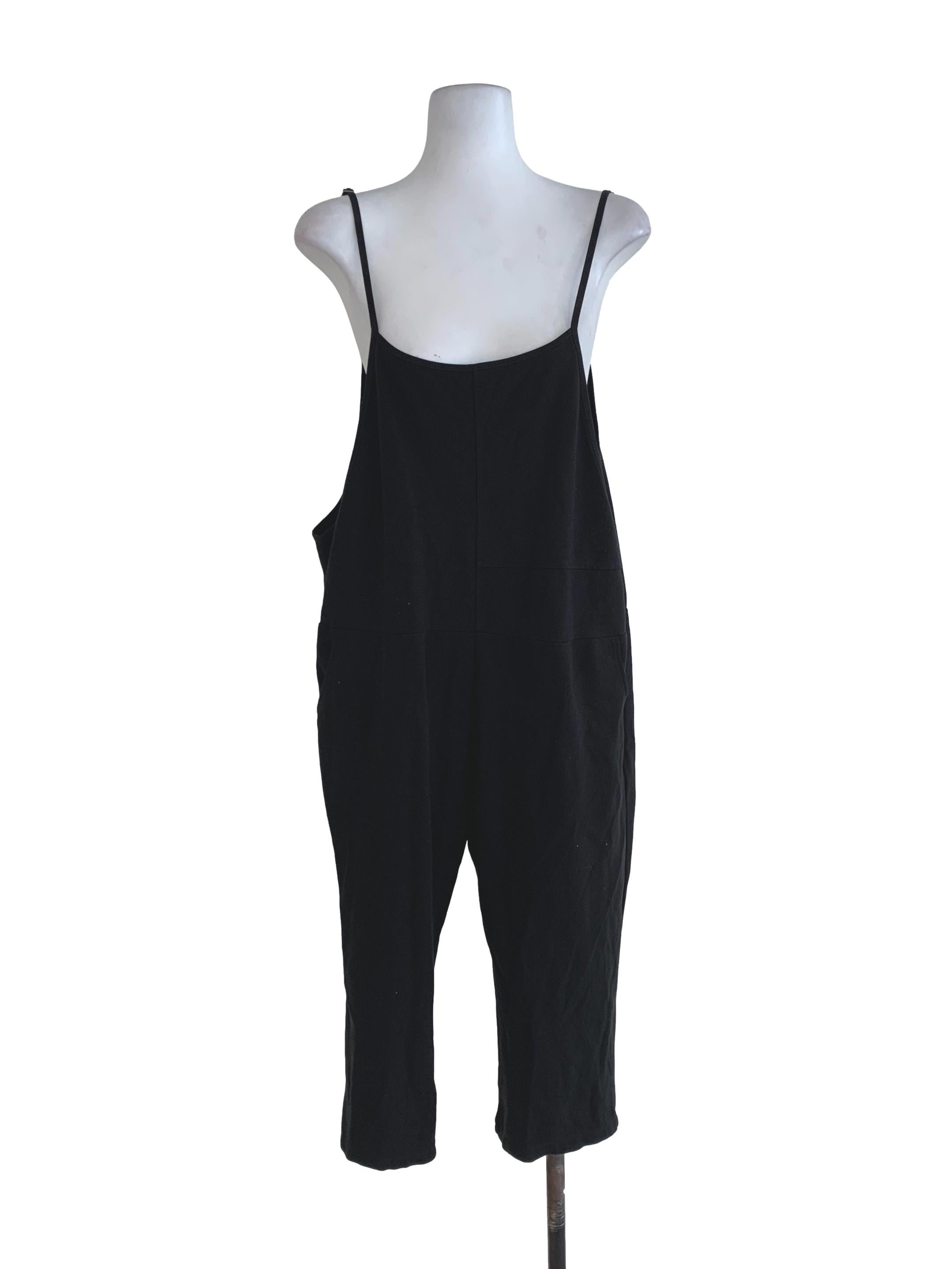 Black Plain Jumpsuit