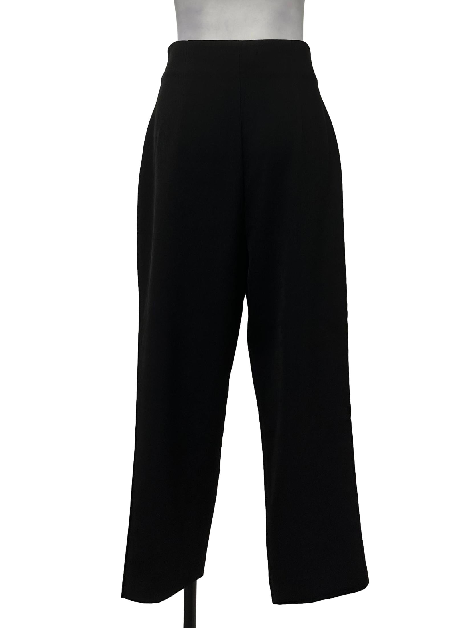 Pitch Black Double Clasp Pants