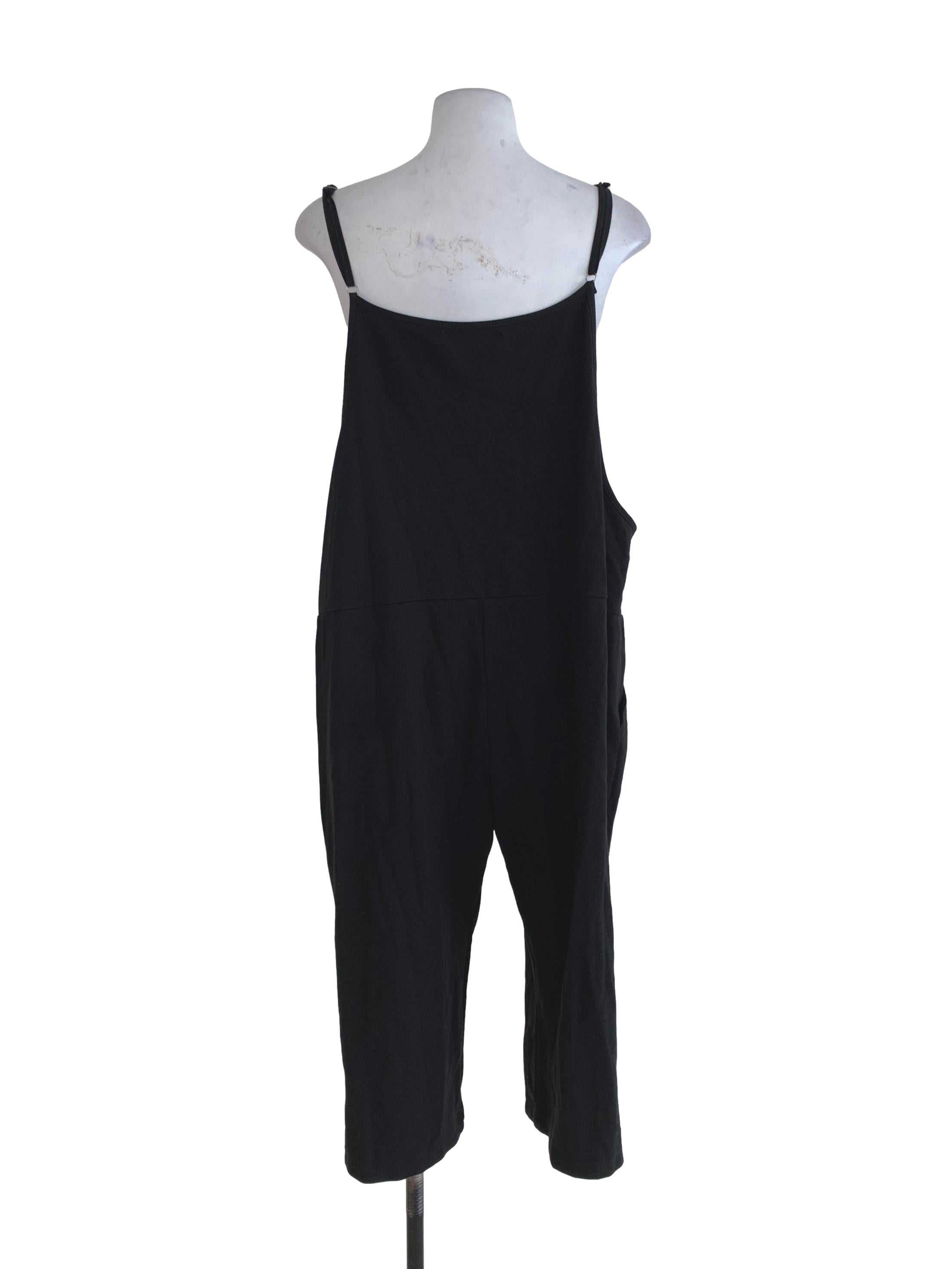 Black Plain Jumpsuit