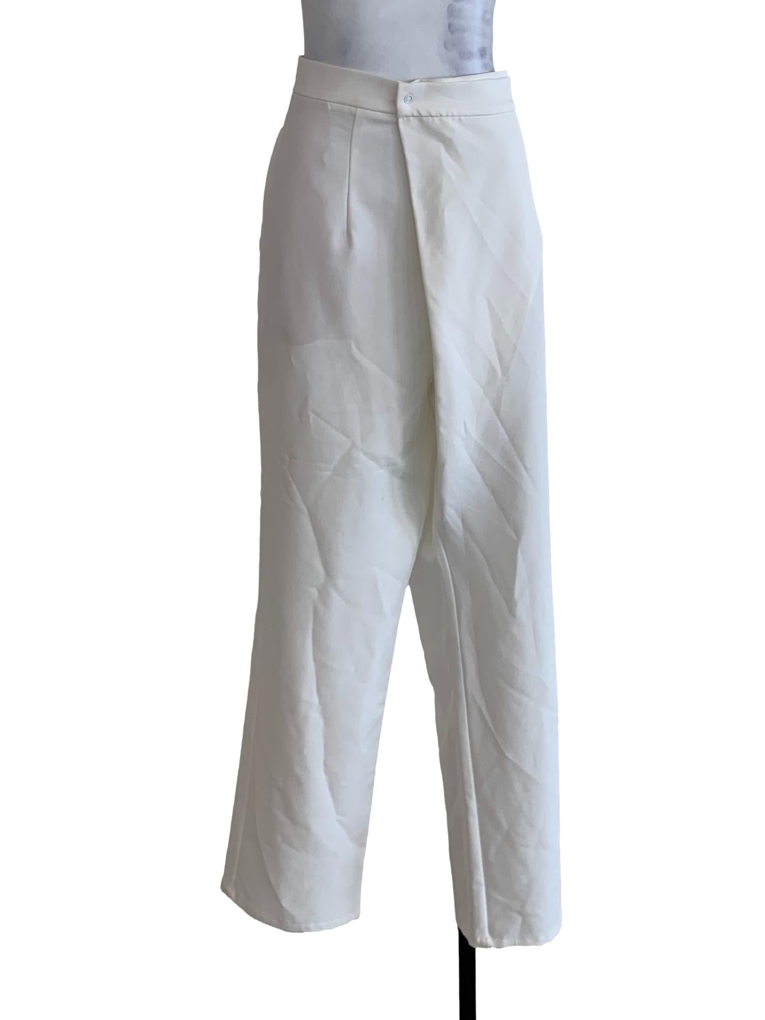 White Plain Formal Pants