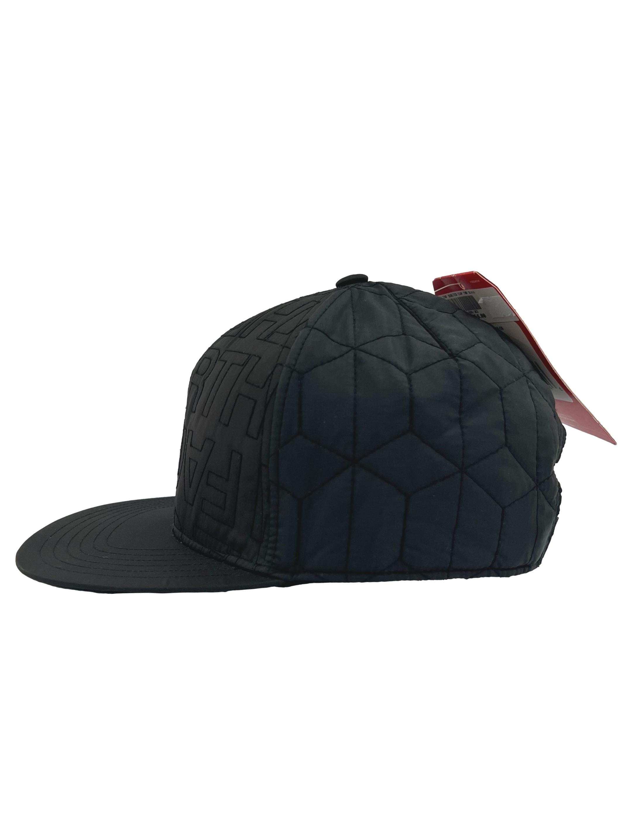 Black Quilted Cap