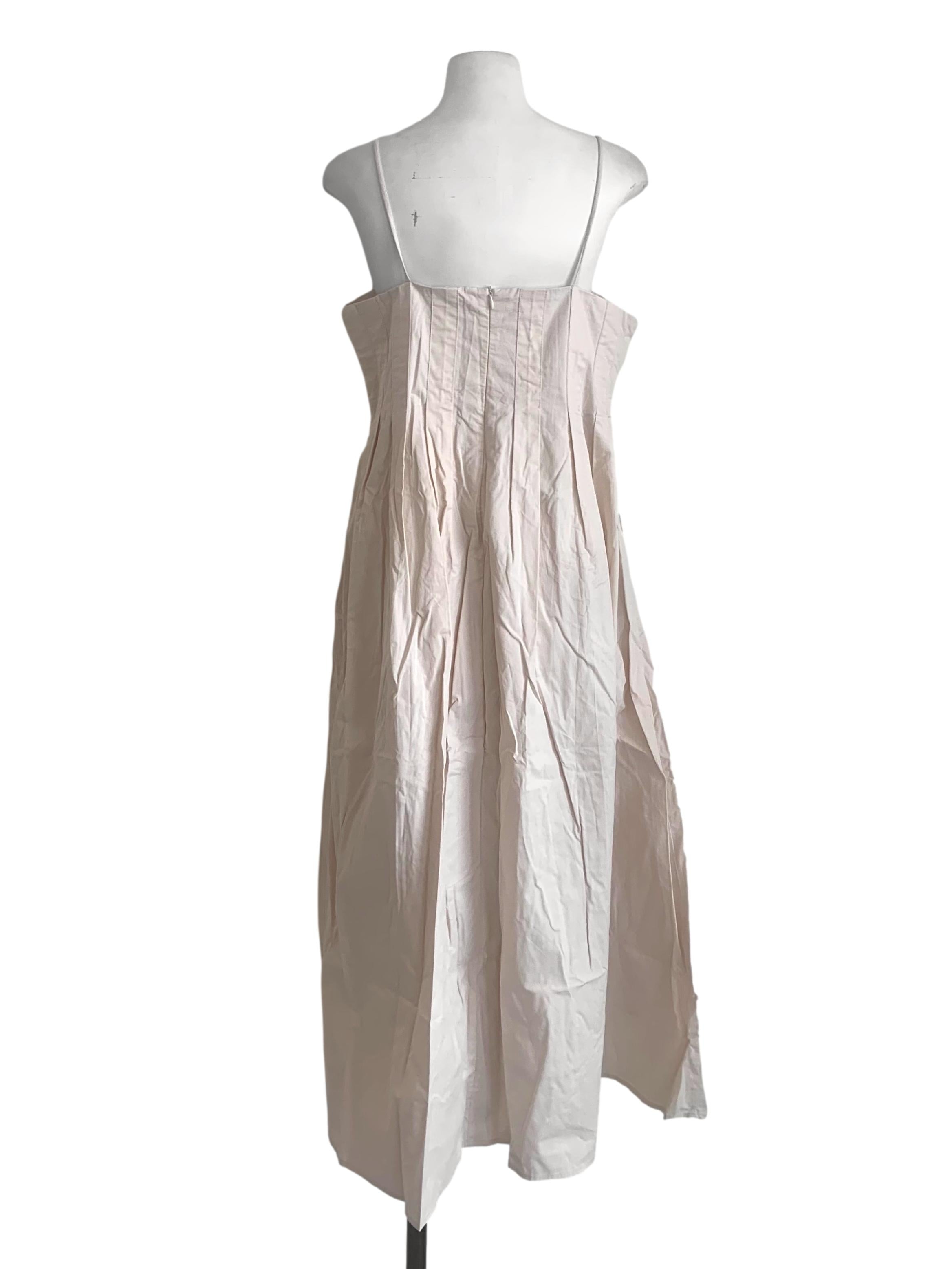 Eggnog Beige Spaghetti Strap Tent Dress