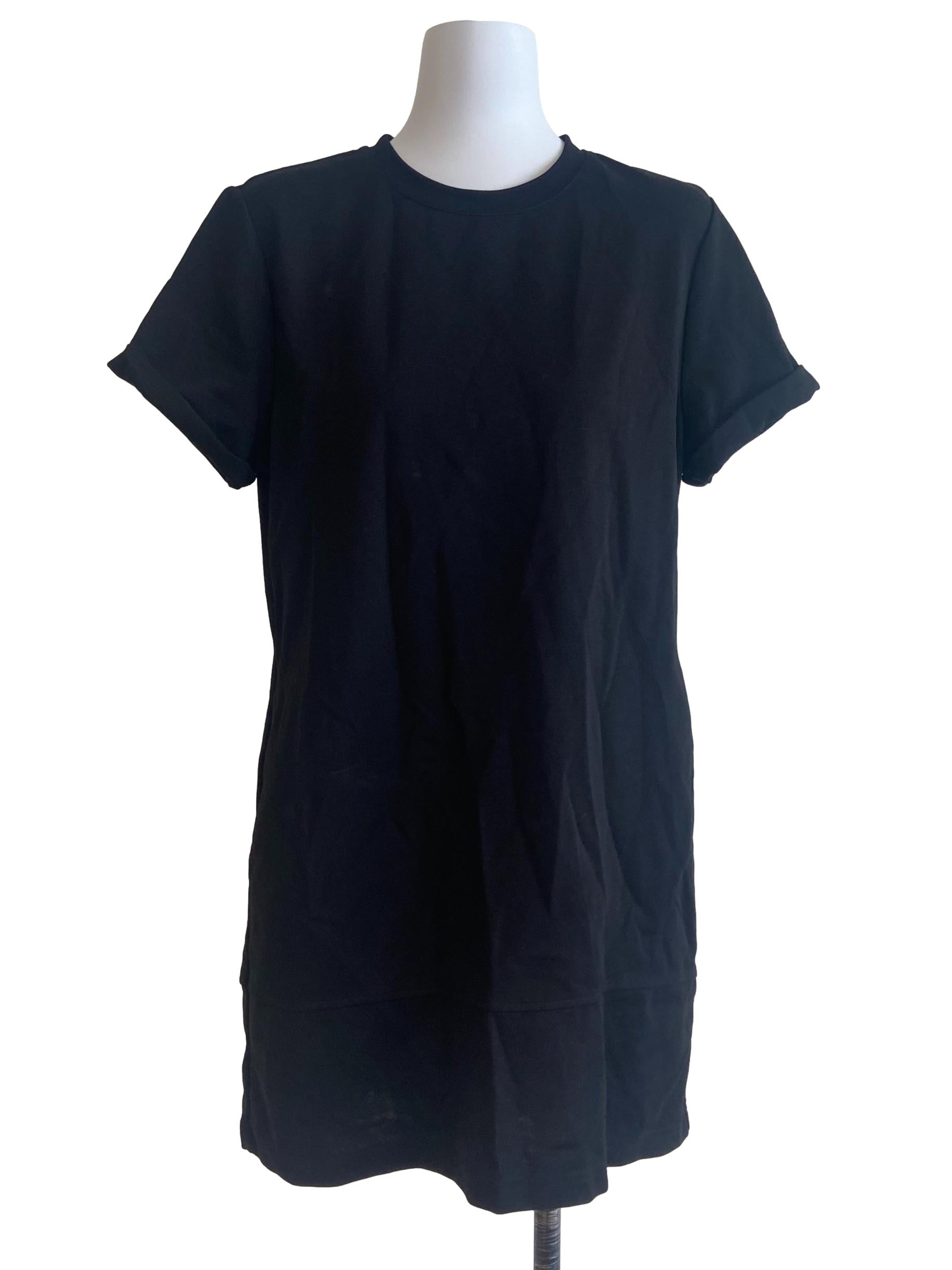 Black Twill Shirt Dress