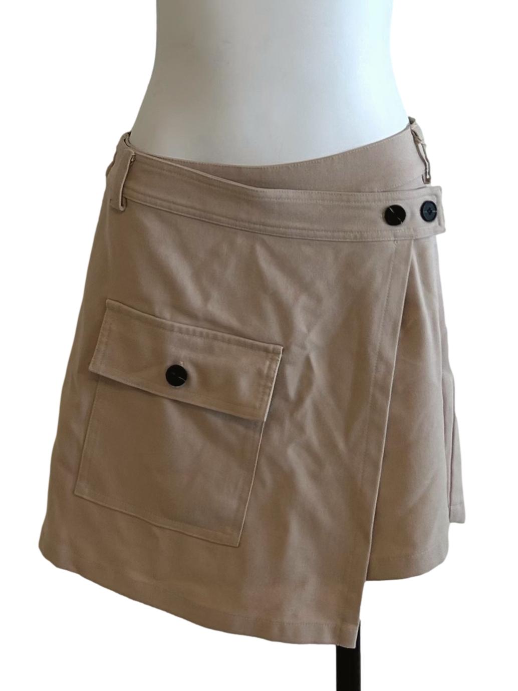 Beige Wrap Skorts