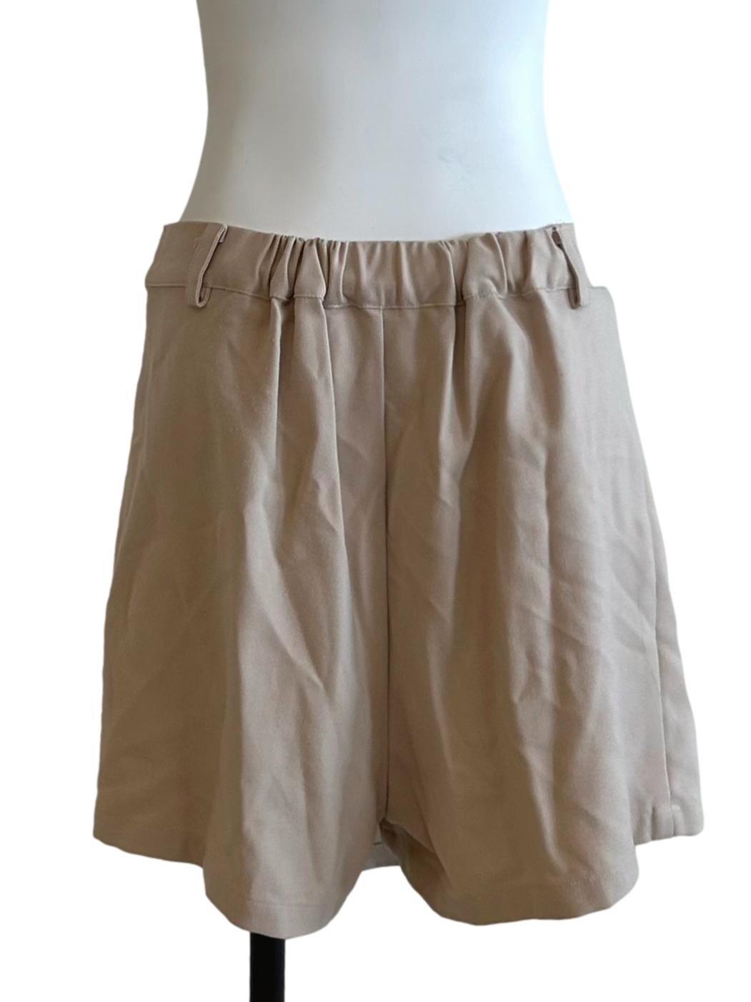 Beige Wrap Skorts