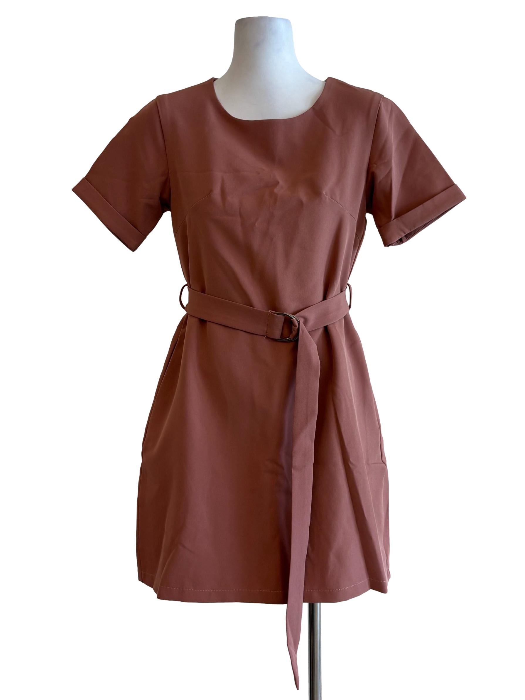 Terracotta Short Sleeve Dress