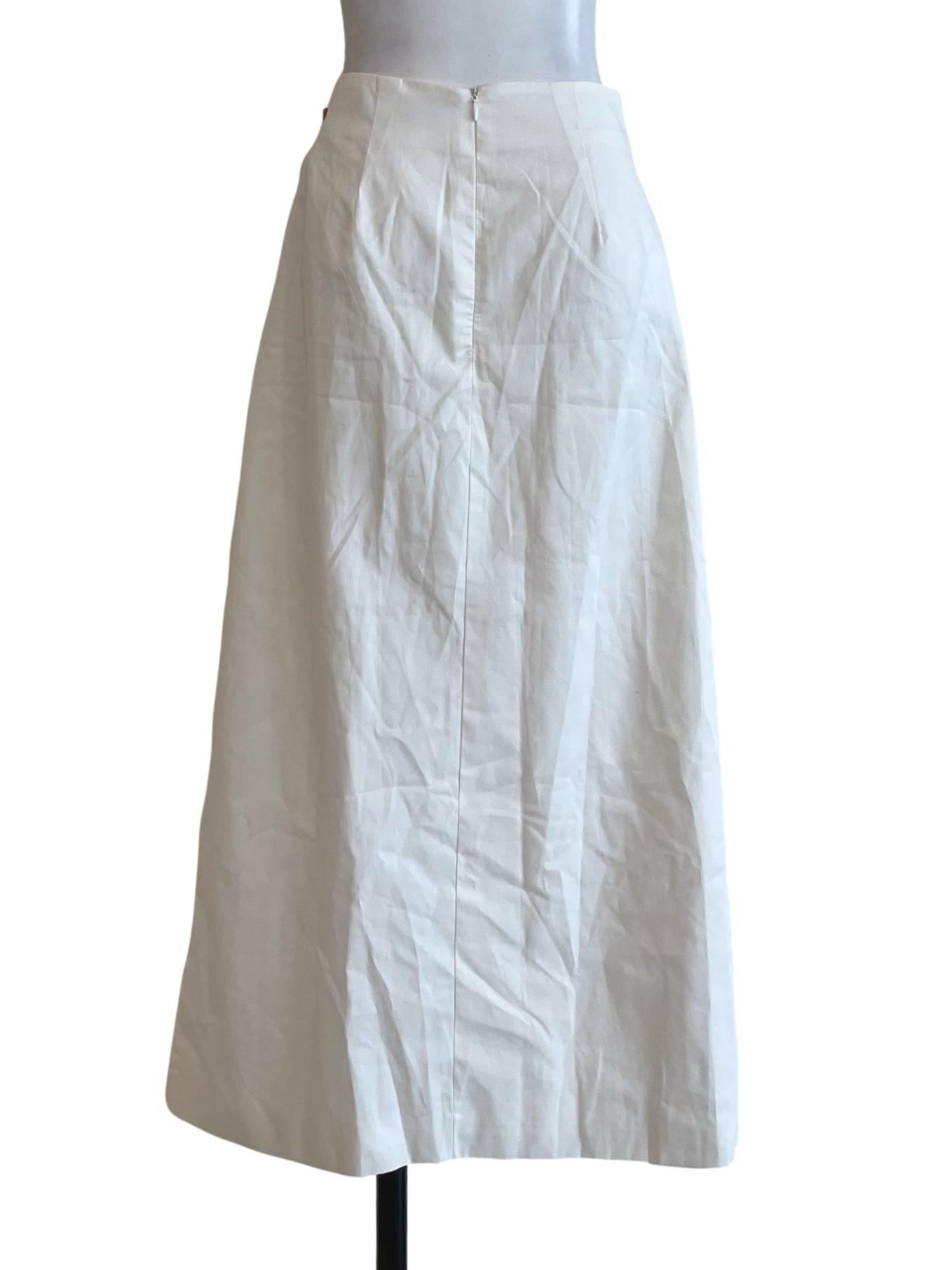 Off White Wrap Skirt