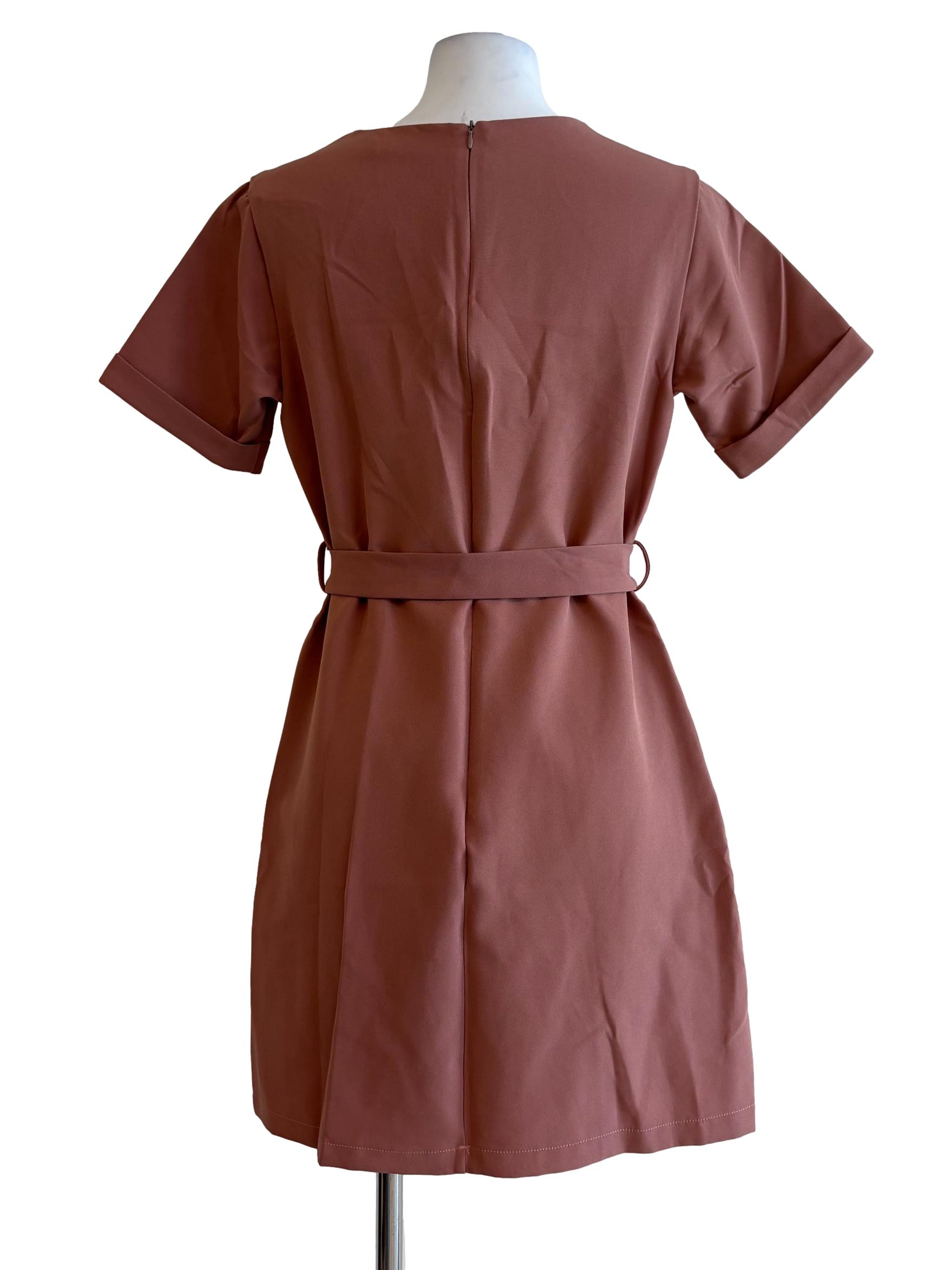 Terracotta Short Sleeve Dress