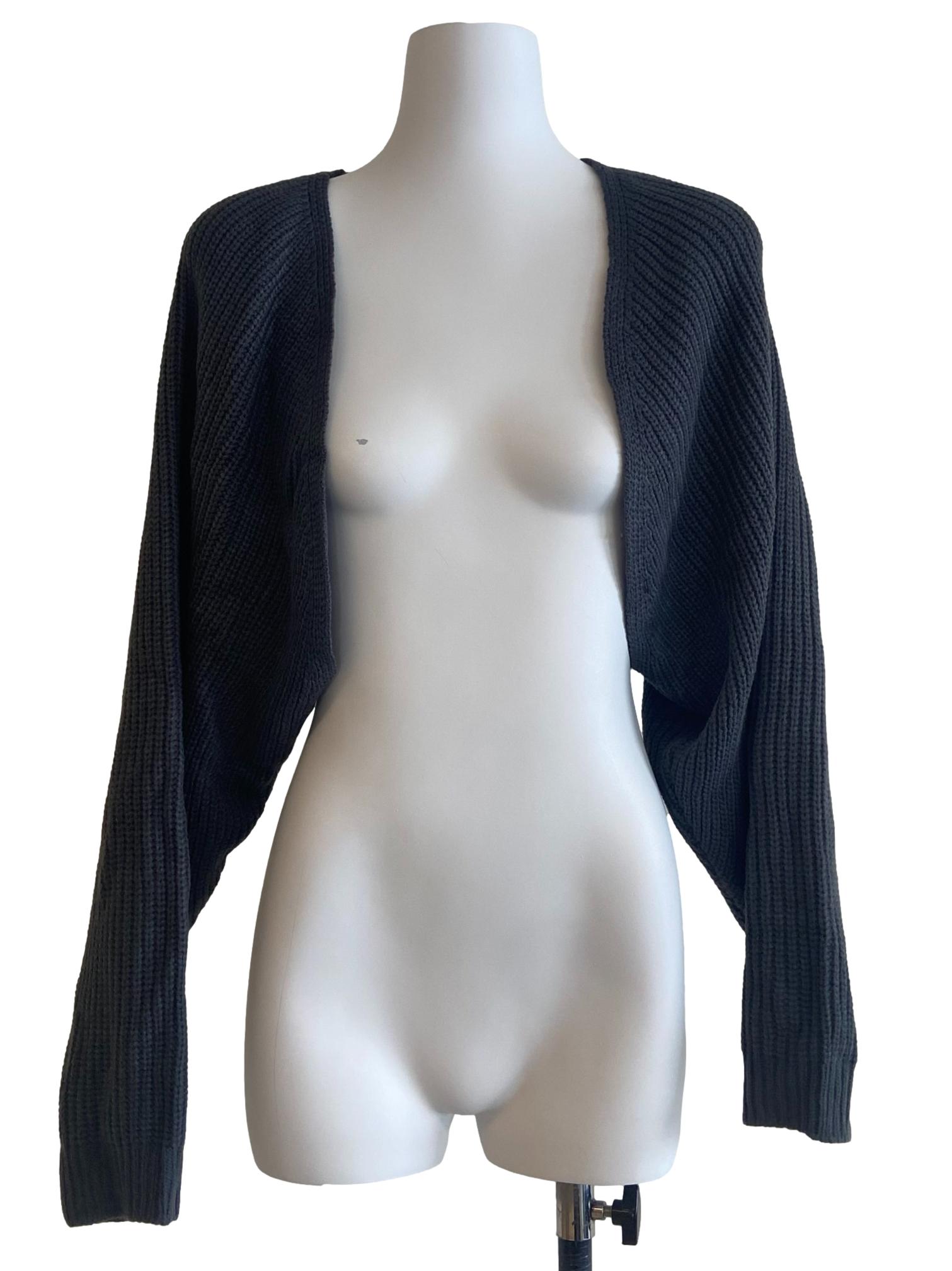 Smoke Grey Knitted Cardigan