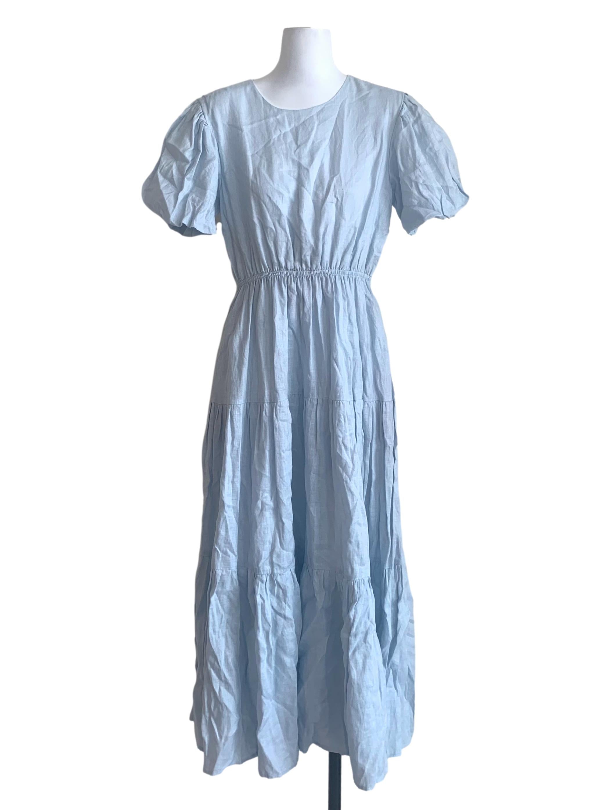 Light Blue Pegged Dress