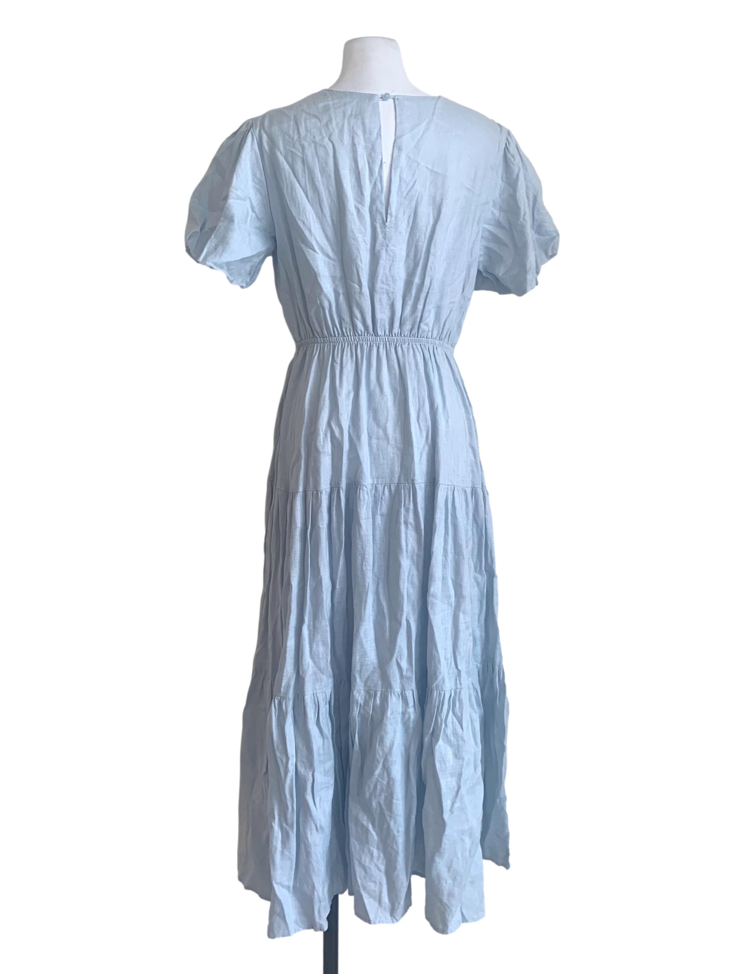 Light Blue Pegged Dress