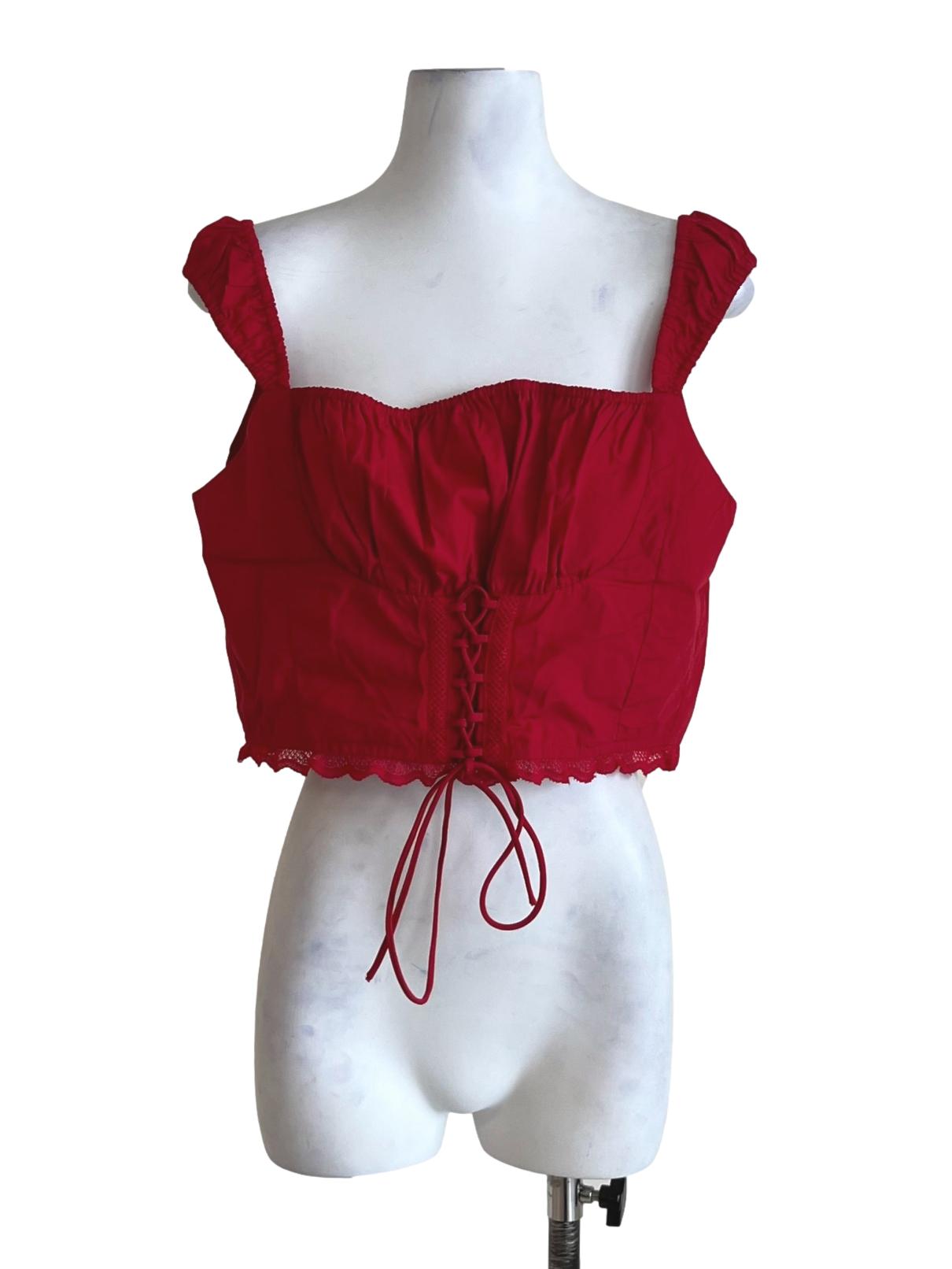 Red Stacey Corset Top