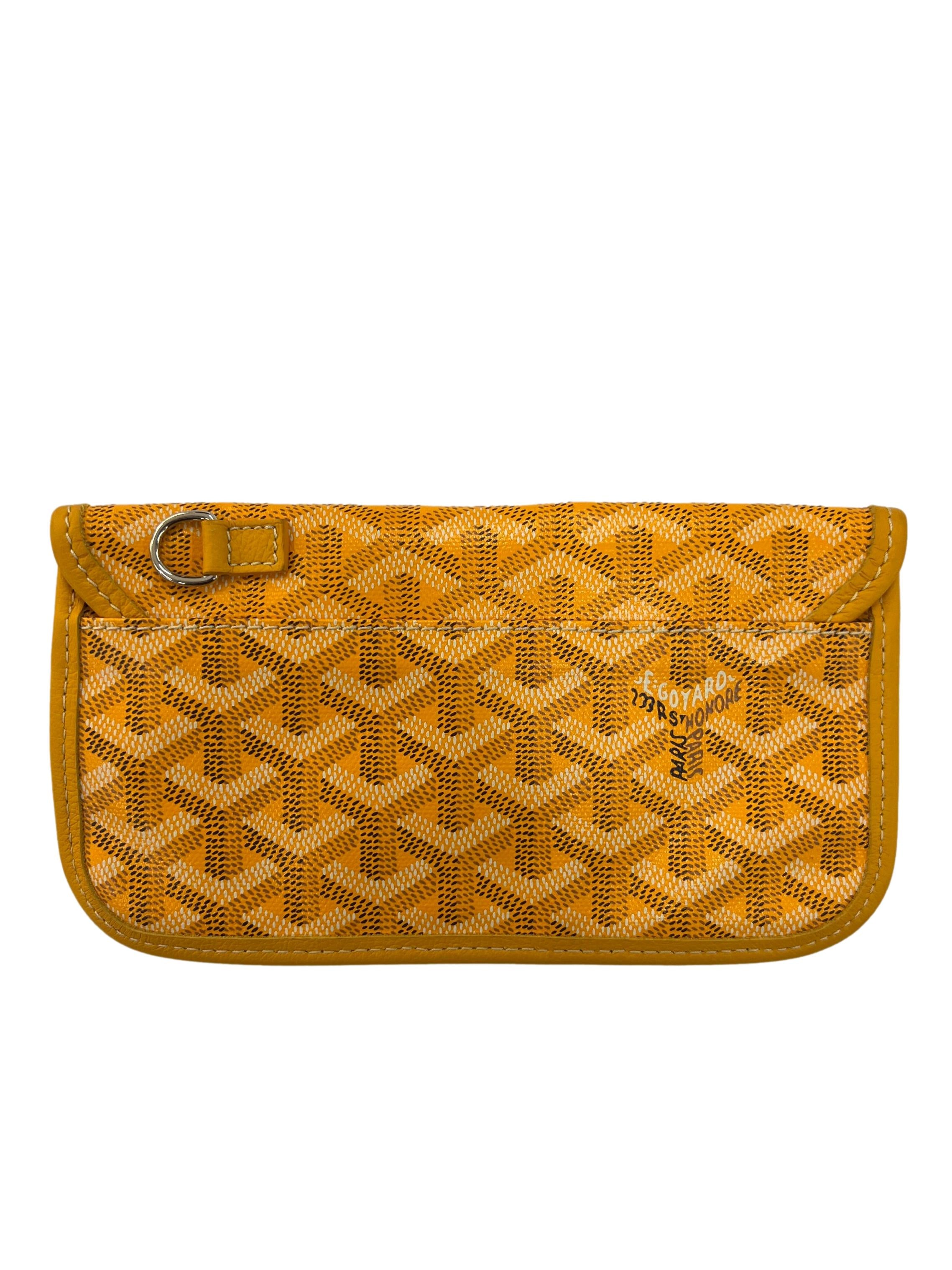 Yellow Goyardine St Louis Pouch