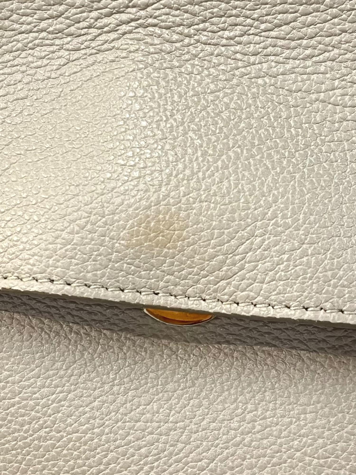 Beige Leather Handbag