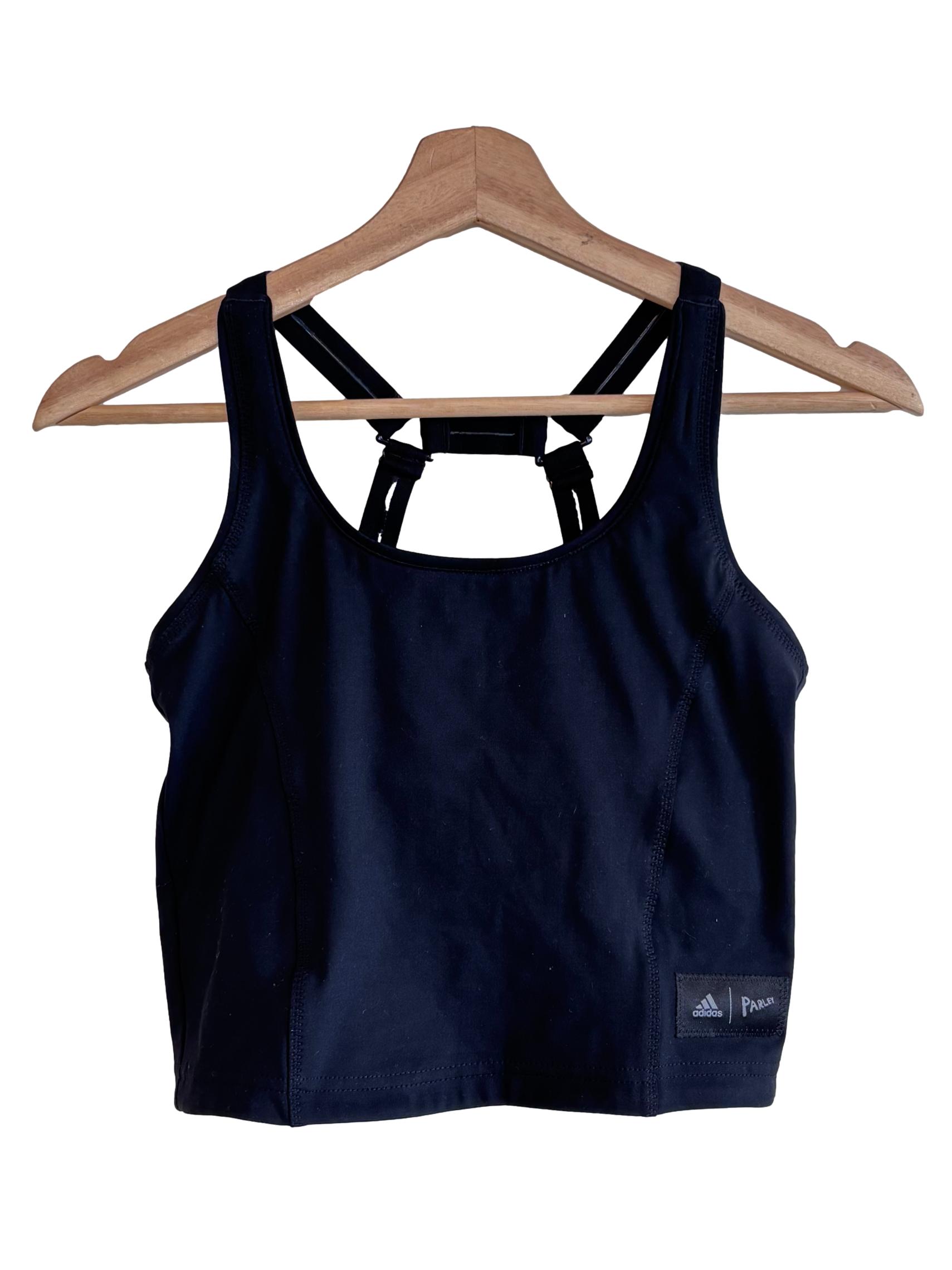 Black Strappy Scoop Tank