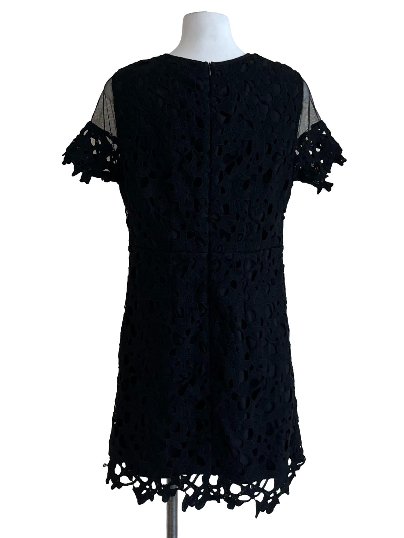 Black Lace Mini Dress