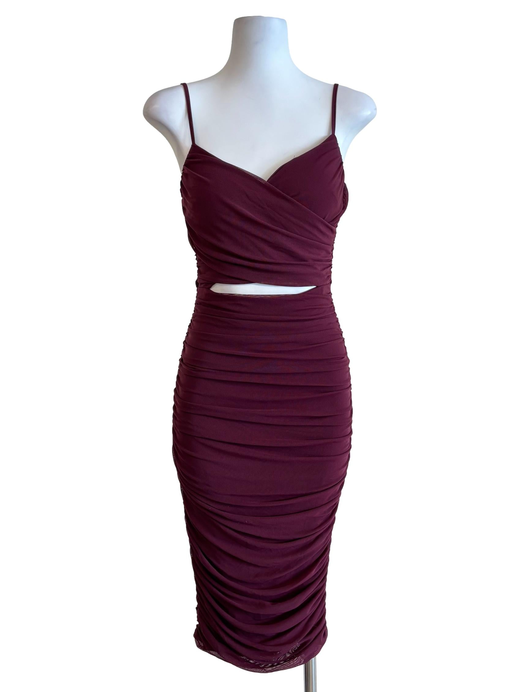 Plum Sweetheart Bodycon Dress