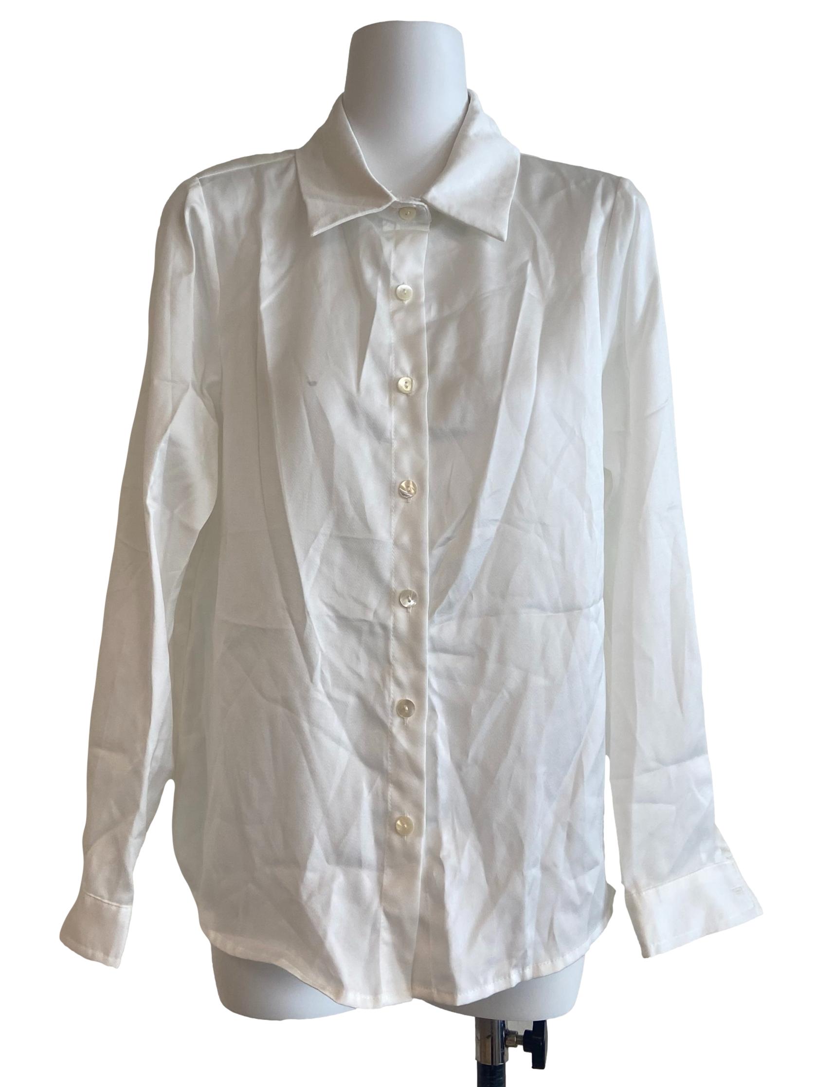 White Button Down  Blouse