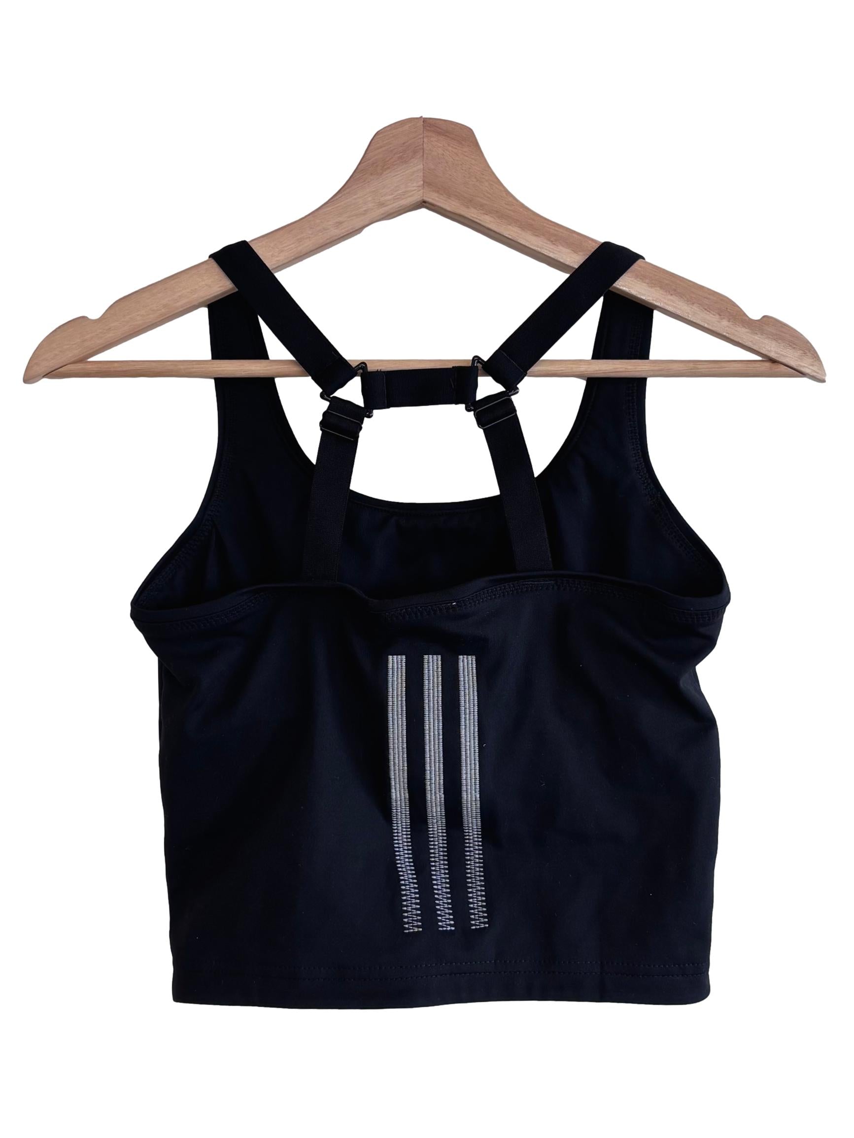 Black Strappy Scoop Tank