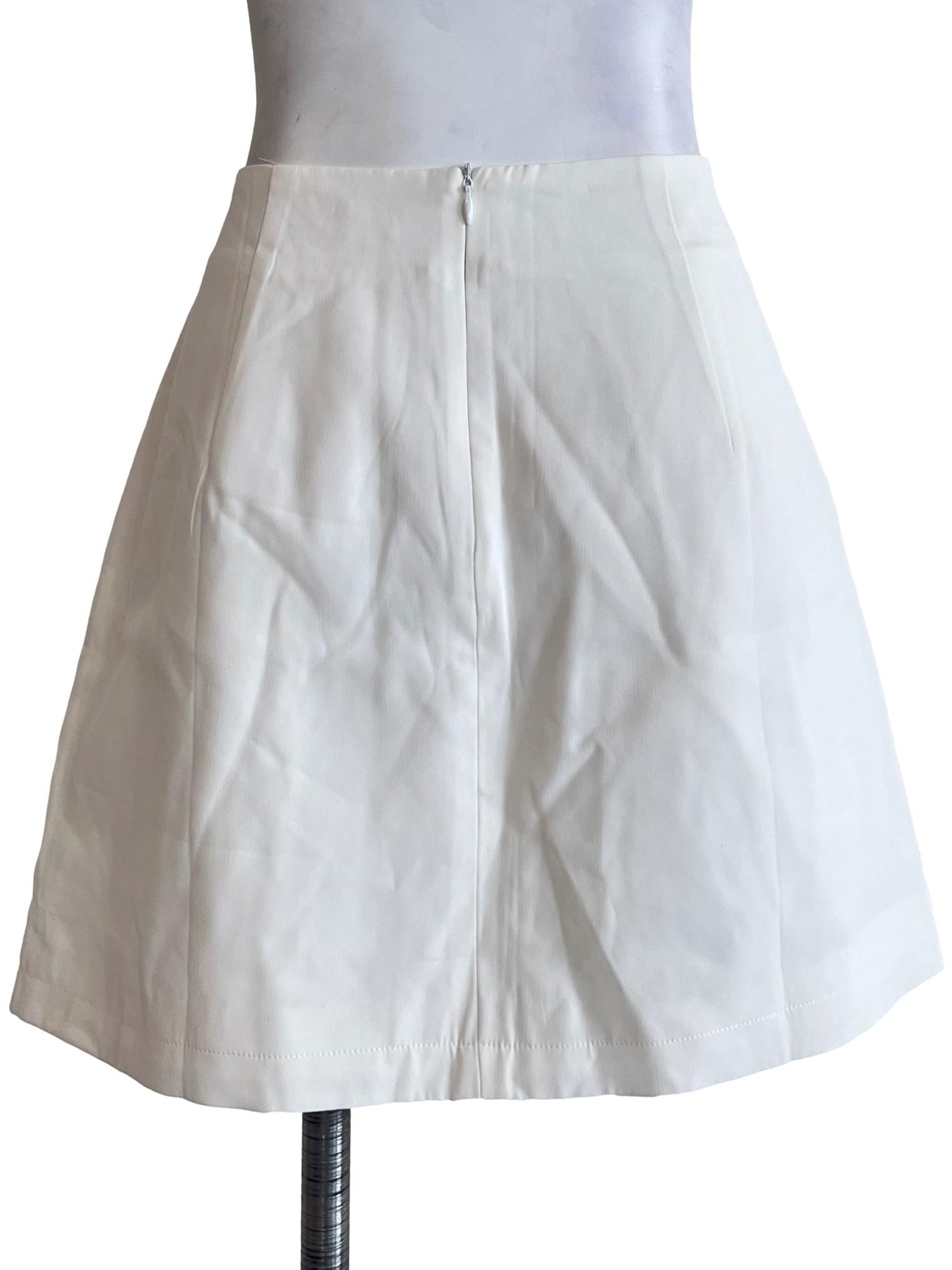 Pearl White A-Line Skirt