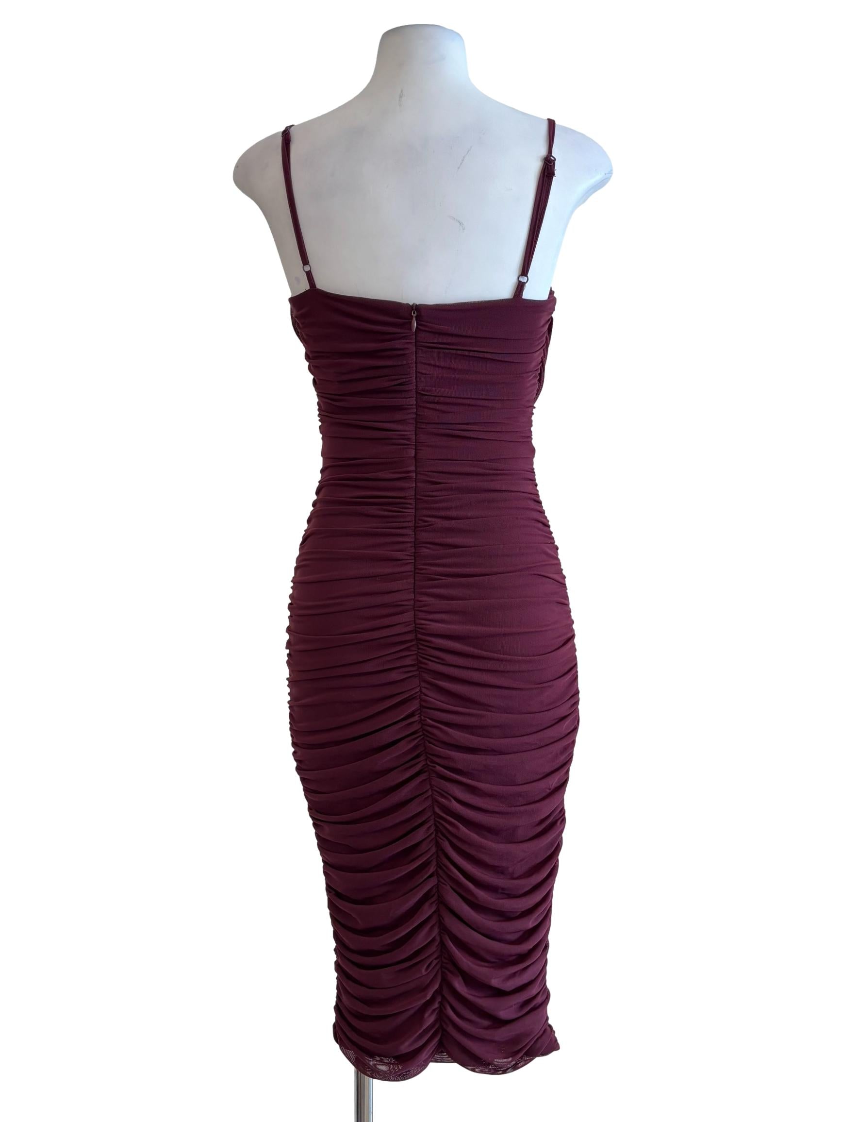 Plum Sweetheart Bodycon Dress