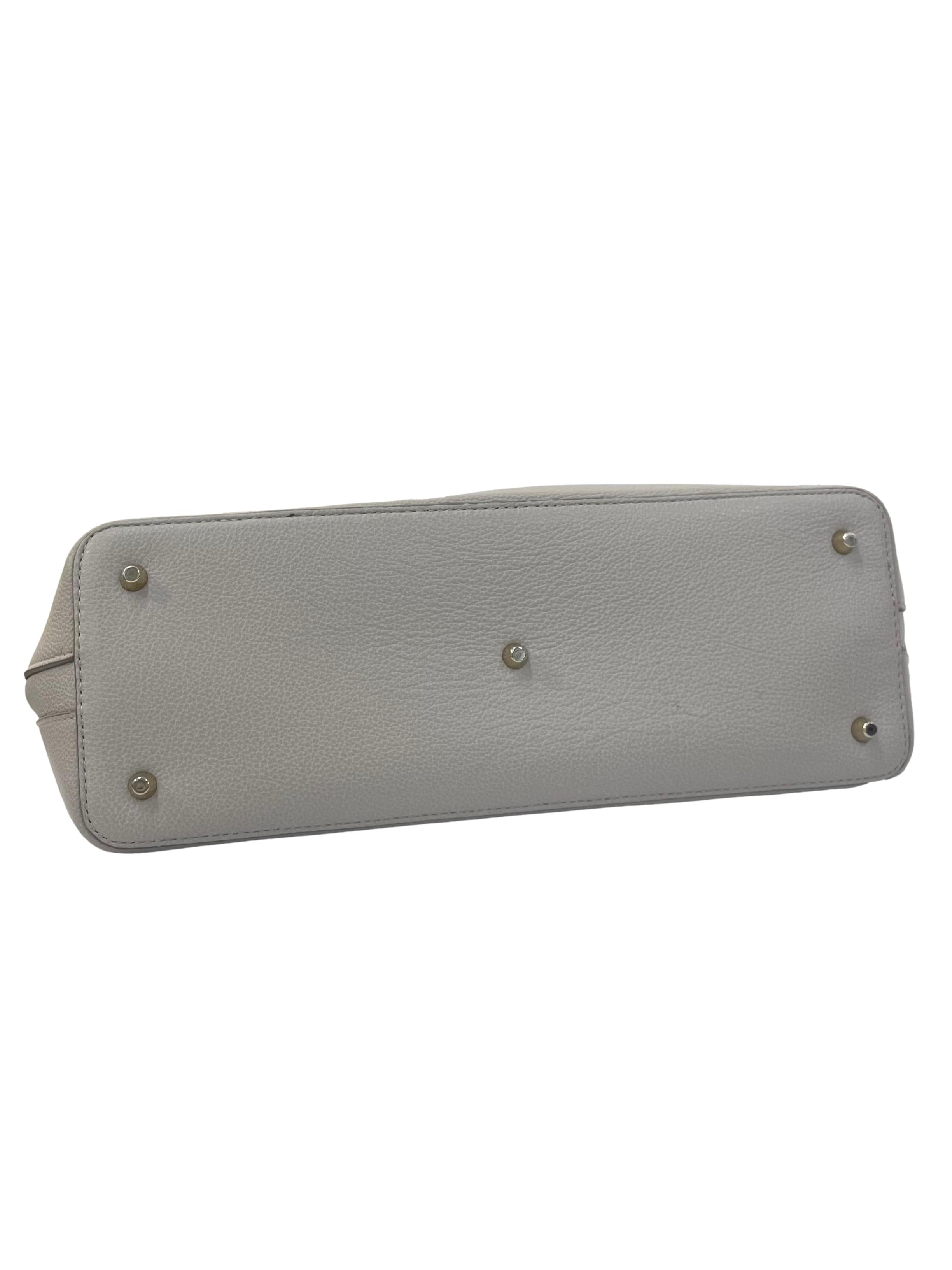 Beige Leather Handbag