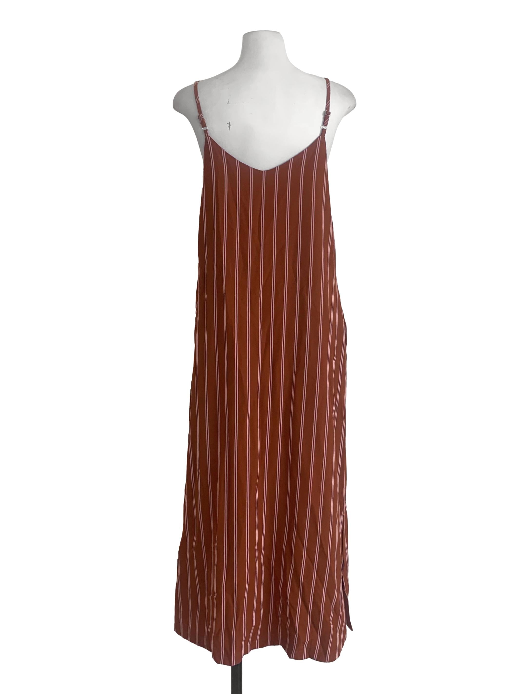 Tawny Brown Bengal Stripe Dress