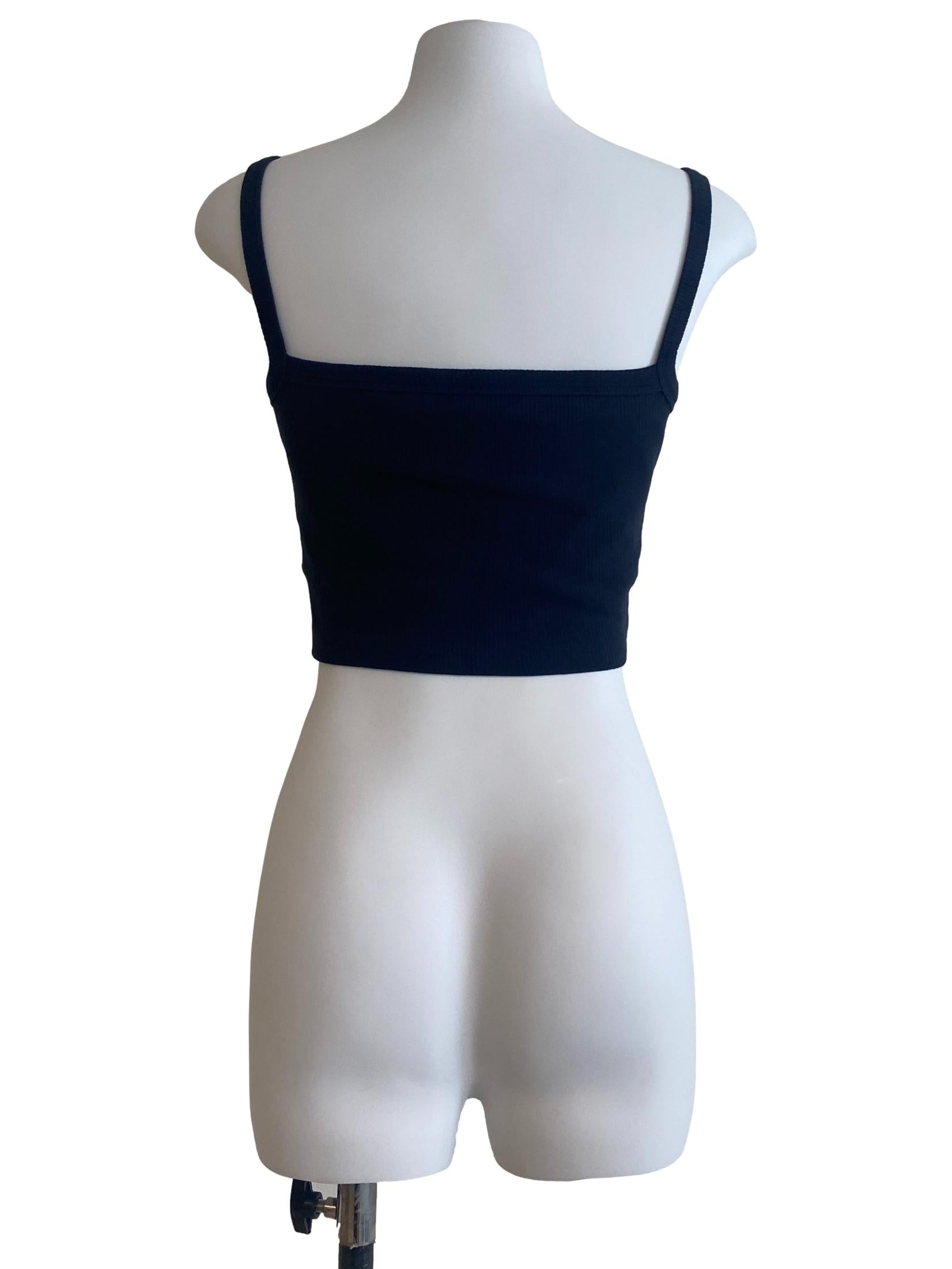 Aegean Blue Sleeveless Crop Top