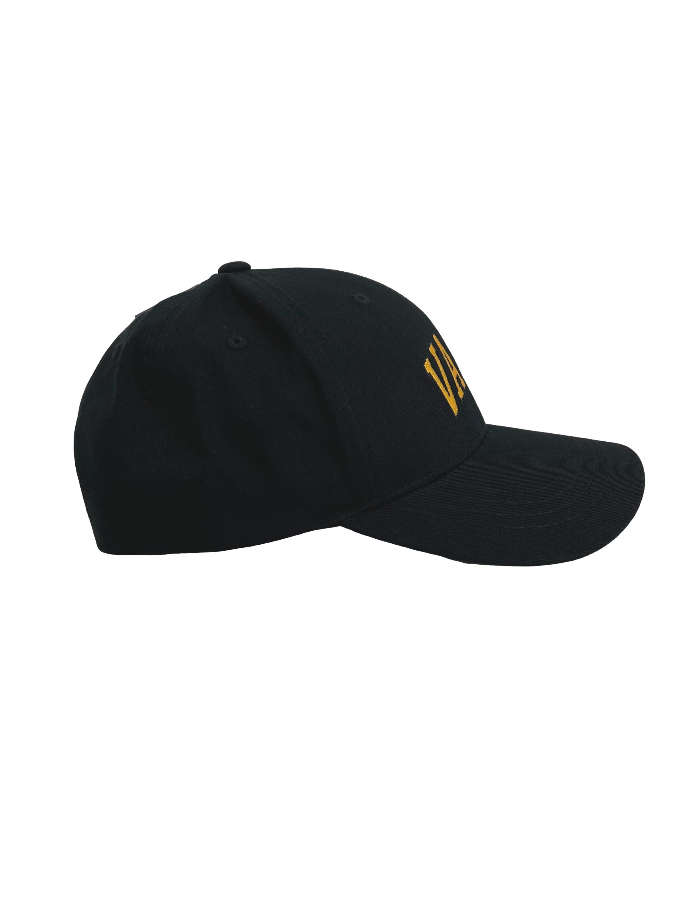 Black Gold Embroidered Cap