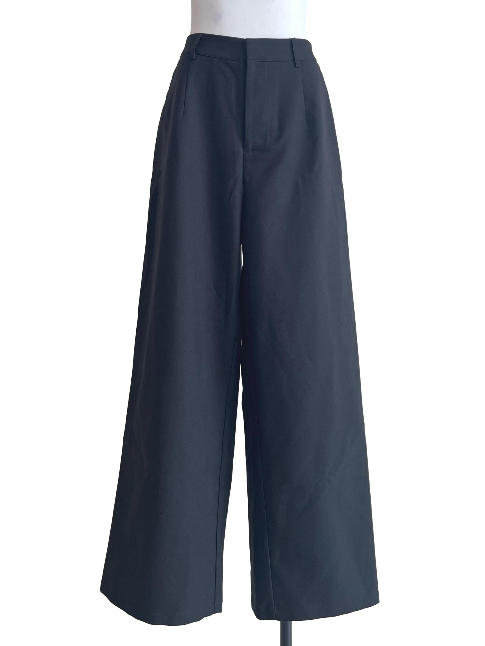 Onyx Black Wide Leg Pants