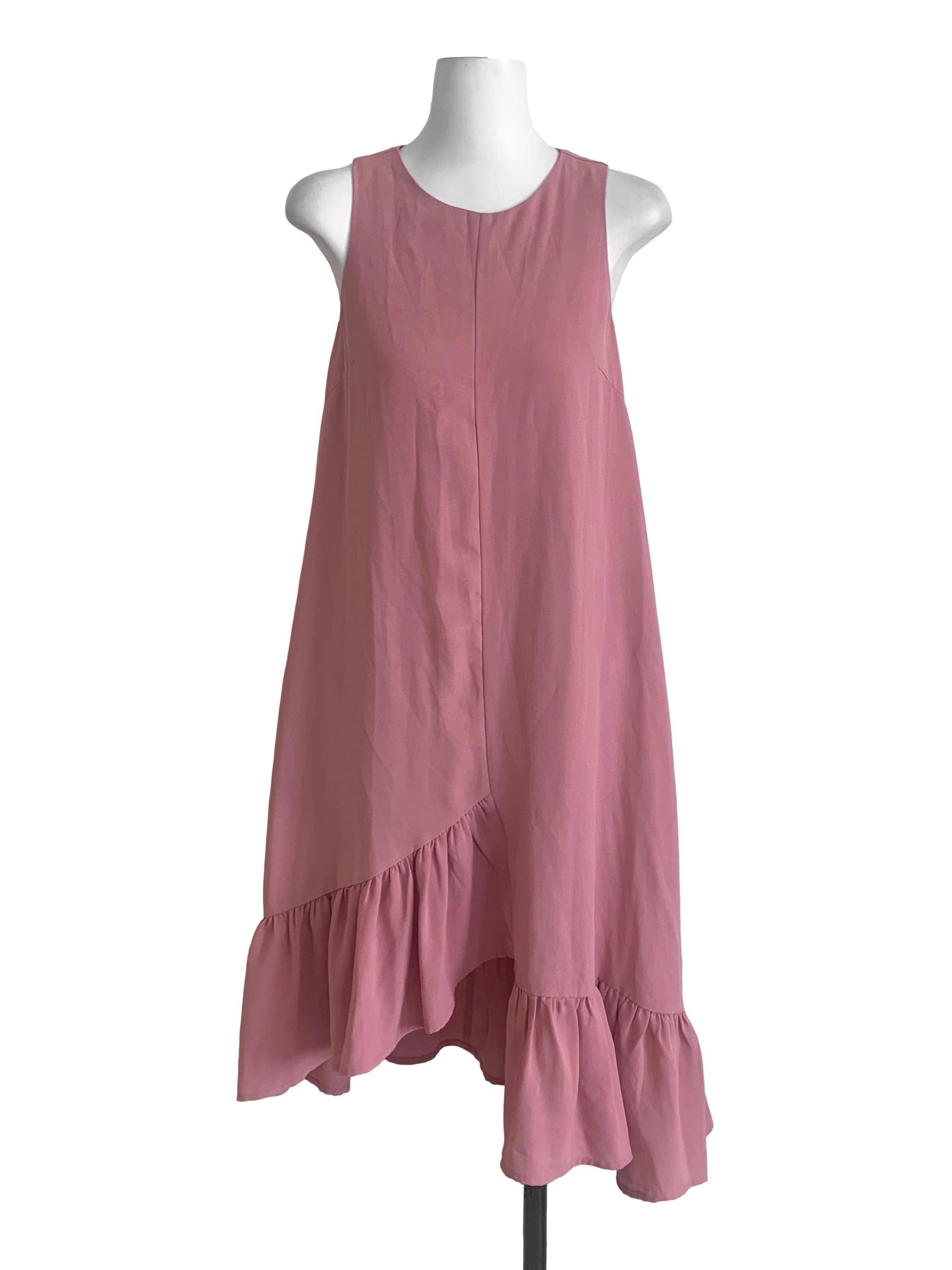 Rose Pink Trapezoid Dress