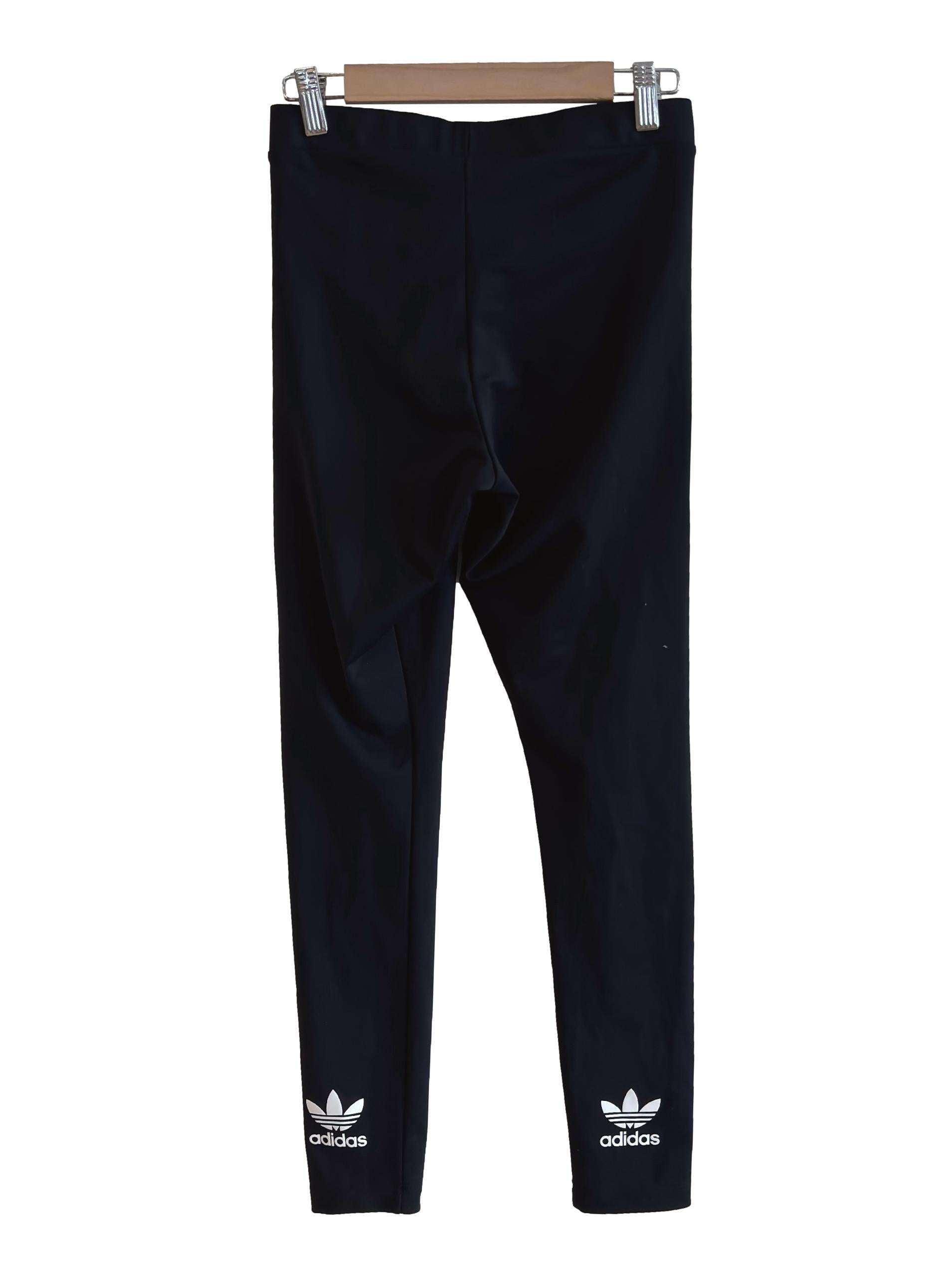 Onyx Black Trefoil Tight