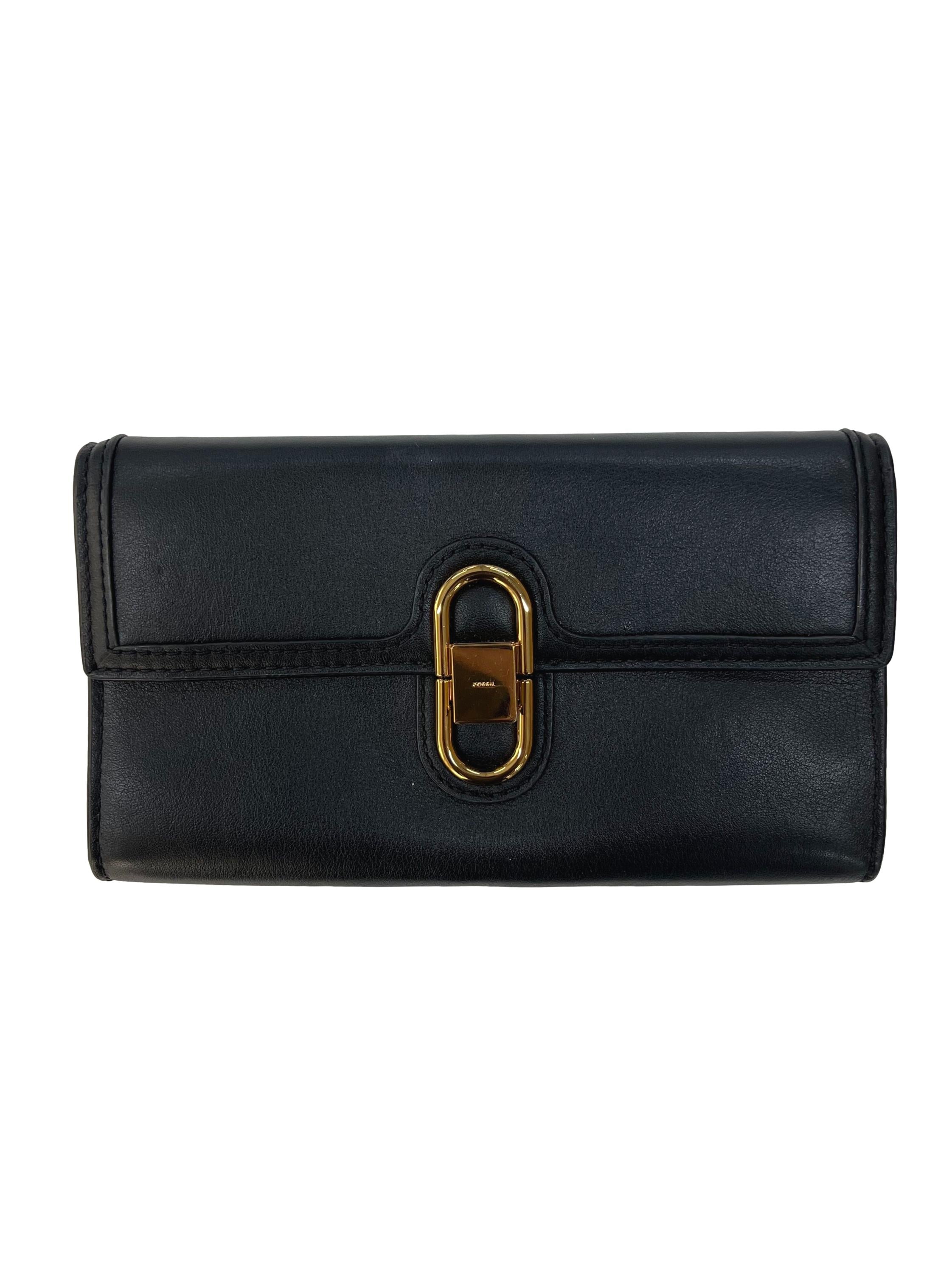 Black Avondale Two Way Wallet Crossbody Bag