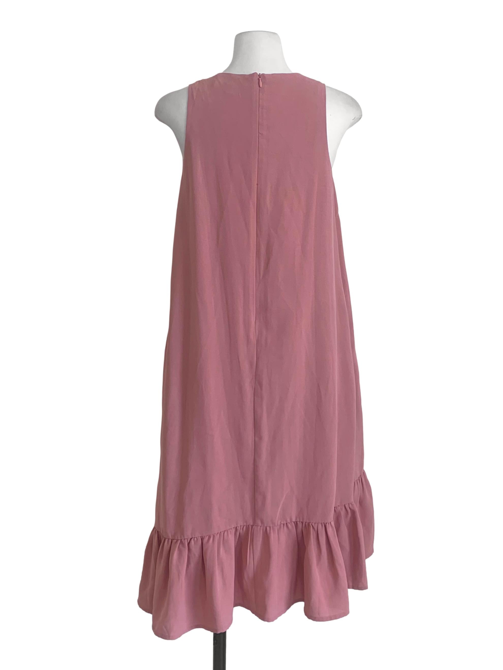Rose Pink Trapezoid Dress