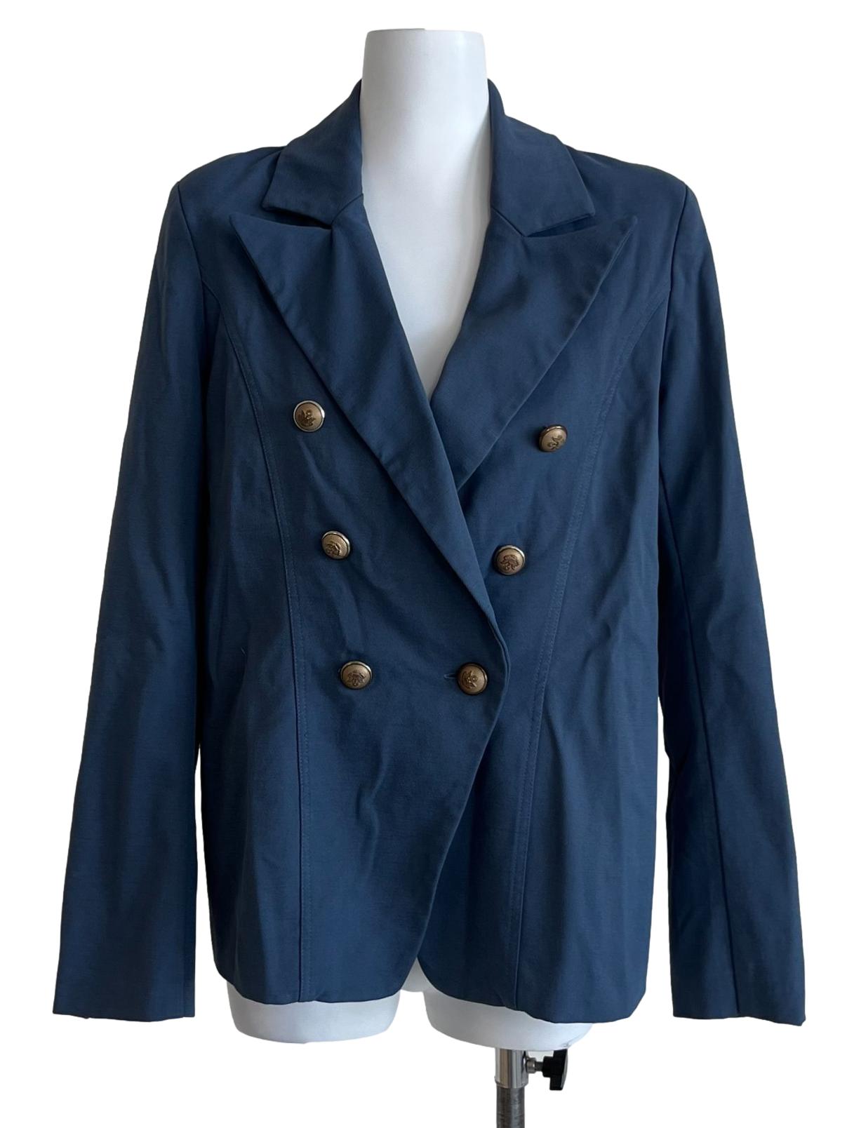 Aegean Blue Double Breasted Blazer