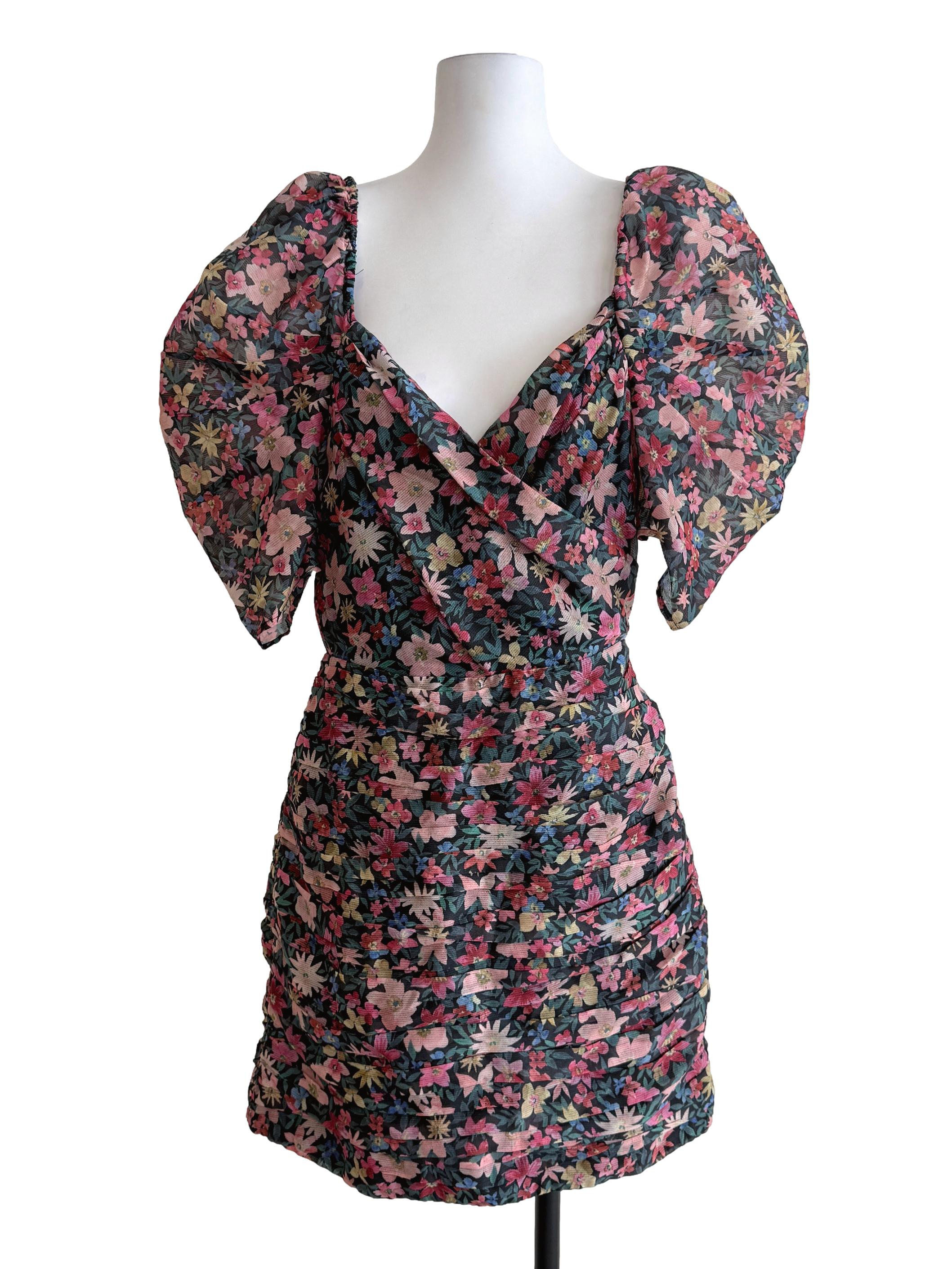 Multicolor Flower Printed Dress