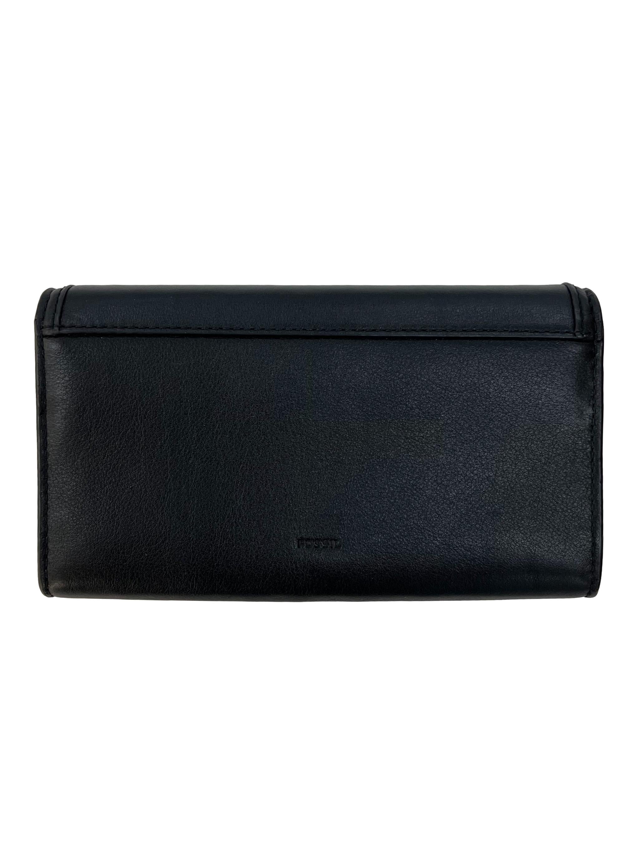 Black Avondale Two Way Wallet Crossbody Bag