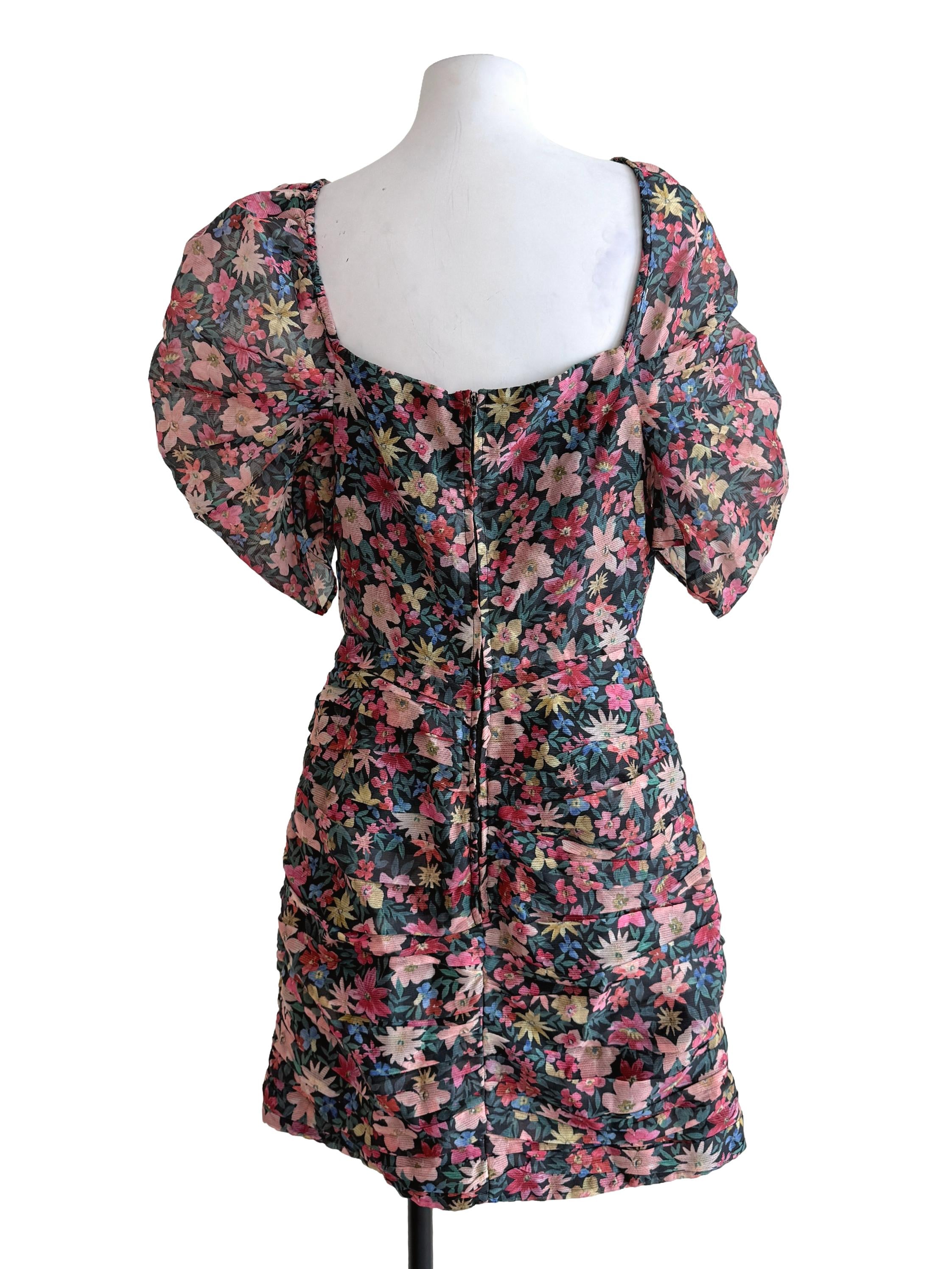 Multicolor Flower Printed Dress