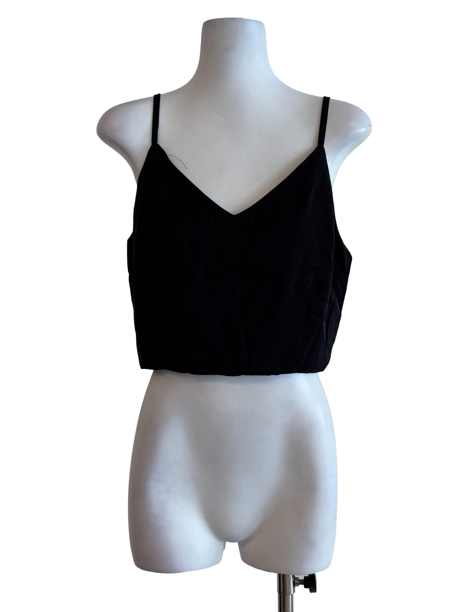 Black V-Neck Camisole Top