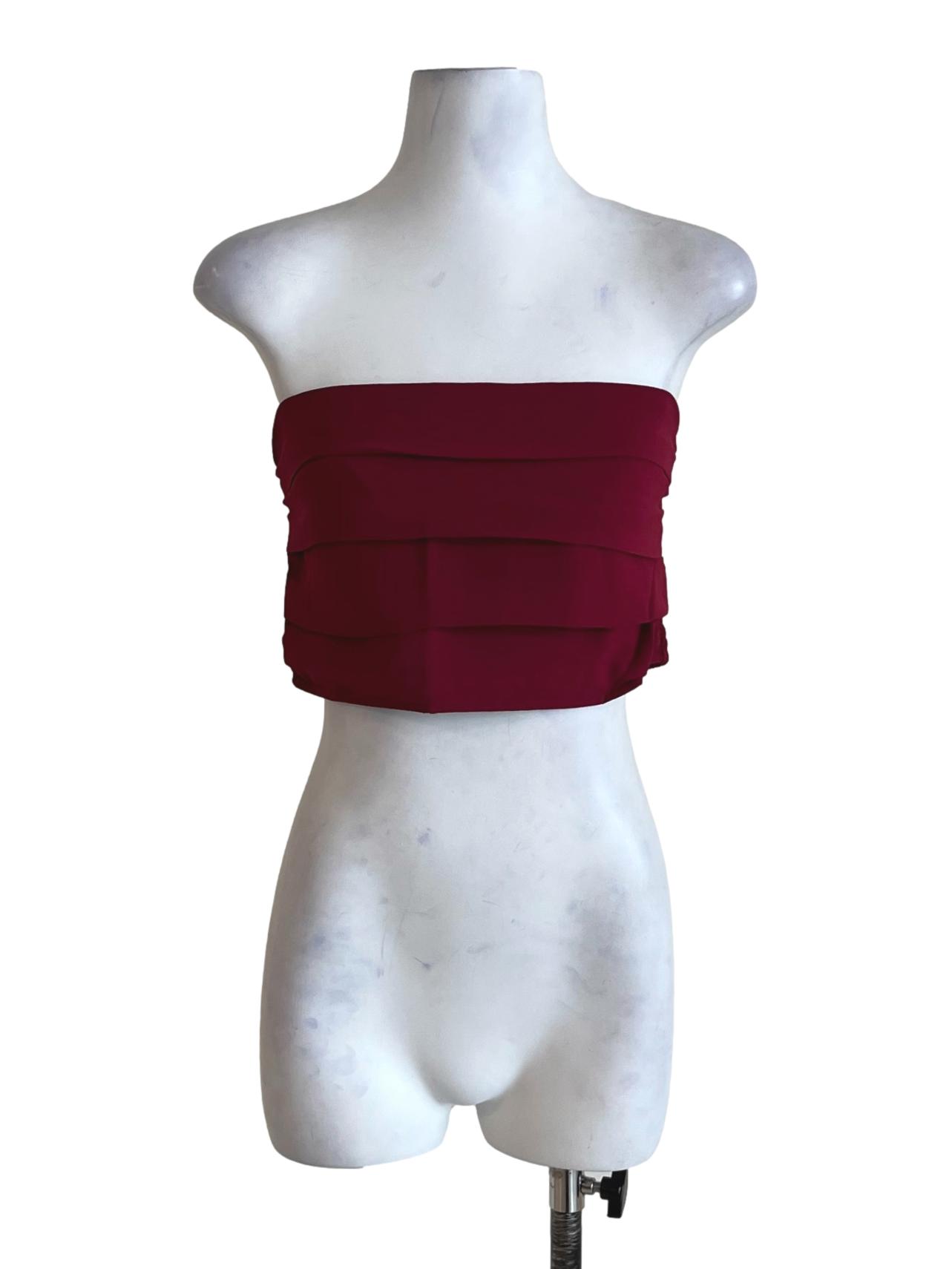Red Lizzy Tiered Tube Top