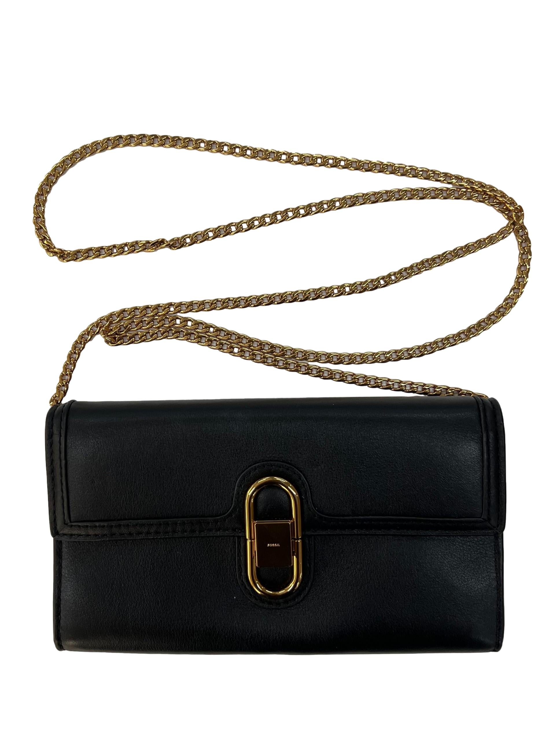 Black Avondale Two Way Wallet Crossbody Bag