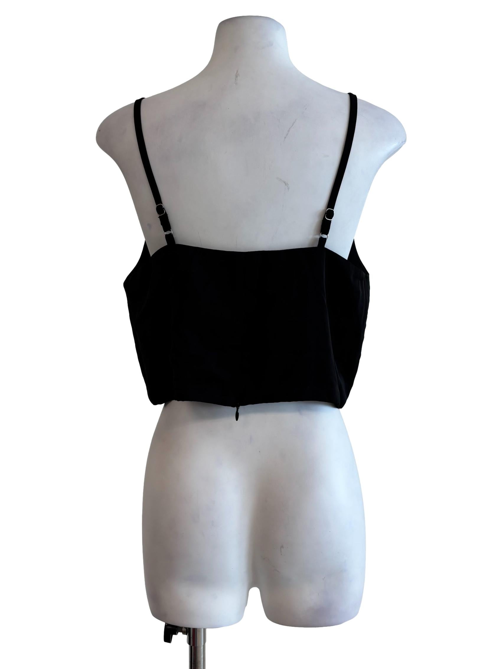 Black V-Neck Camisole Top